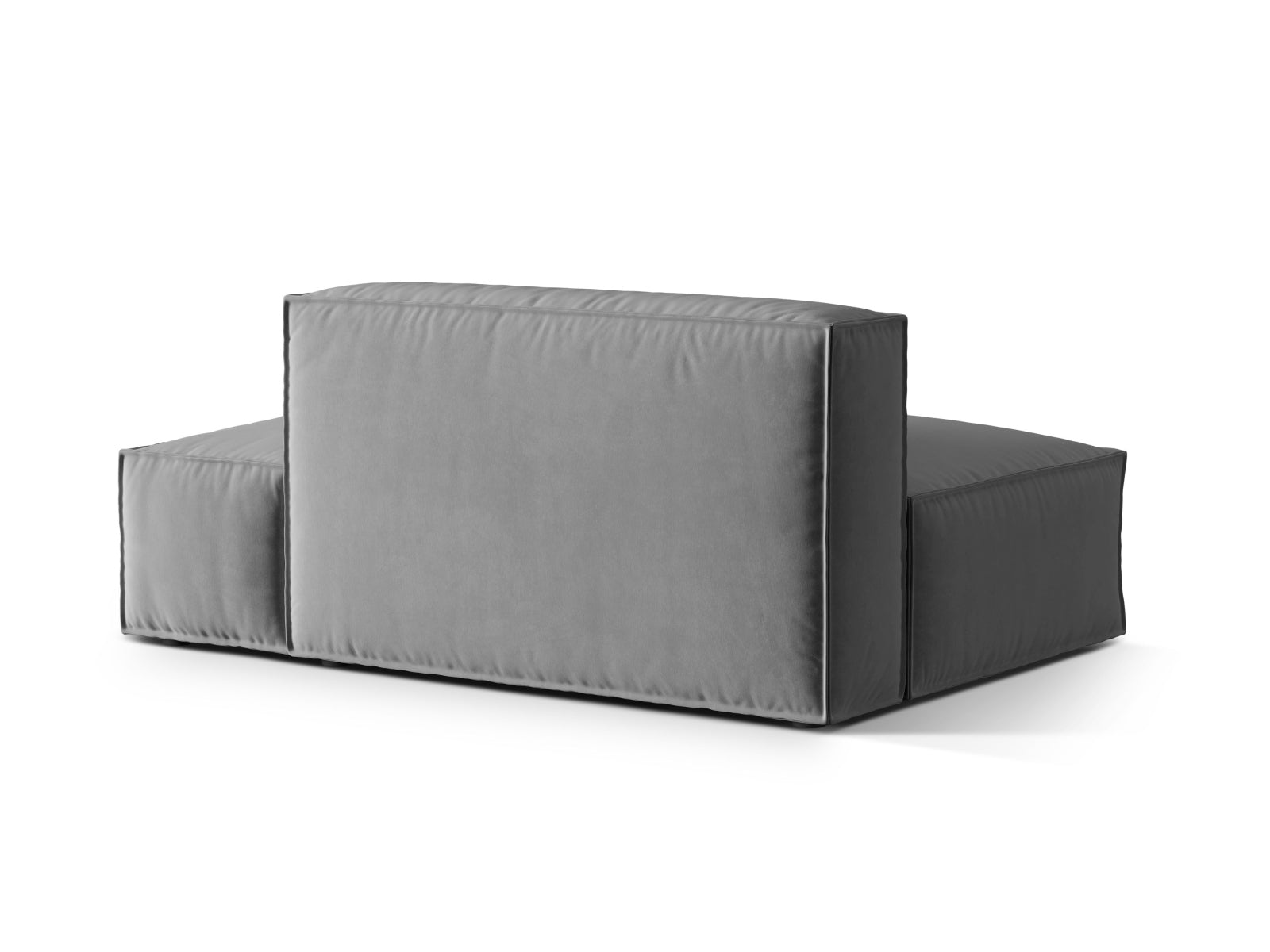 Entdecken Sie das elegante Nuria Velour Modular Sofa rechts 3 Sitzer von Micadoni – ideal für zeitgemässe Wohnräume und höchsten Sitzkomfort.
