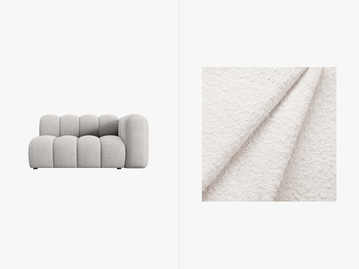 Lupine Boucle rechts Modular Sofa 2 Sitzer in White-Baloo präsentiert im Onlineshop von KAQTU Design AG. Modulares Sofa ist von Micadoni