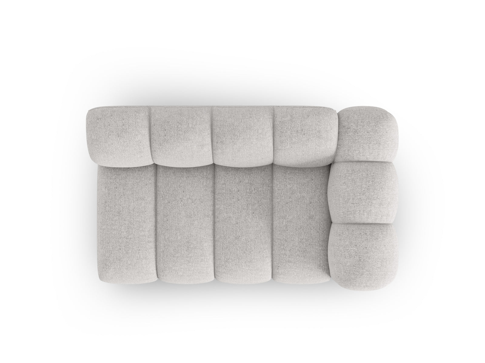 Lupine Modular Sofa rechts 2 Sitzer in Light Grey präsentiert im Onlineshop von KAQTU Design AG. Modulares Sofa ist von Micadoni