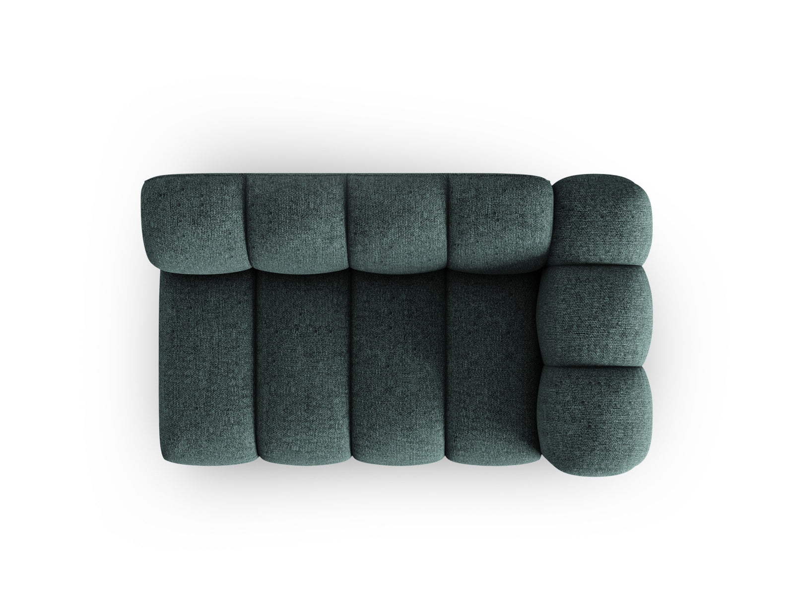 Lupine Modular Sofa rechts 2 Sitzer in Petrol präsentiert im Onlineshop von KAQTU Design AG. Modulares Sofa ist von Micadoni