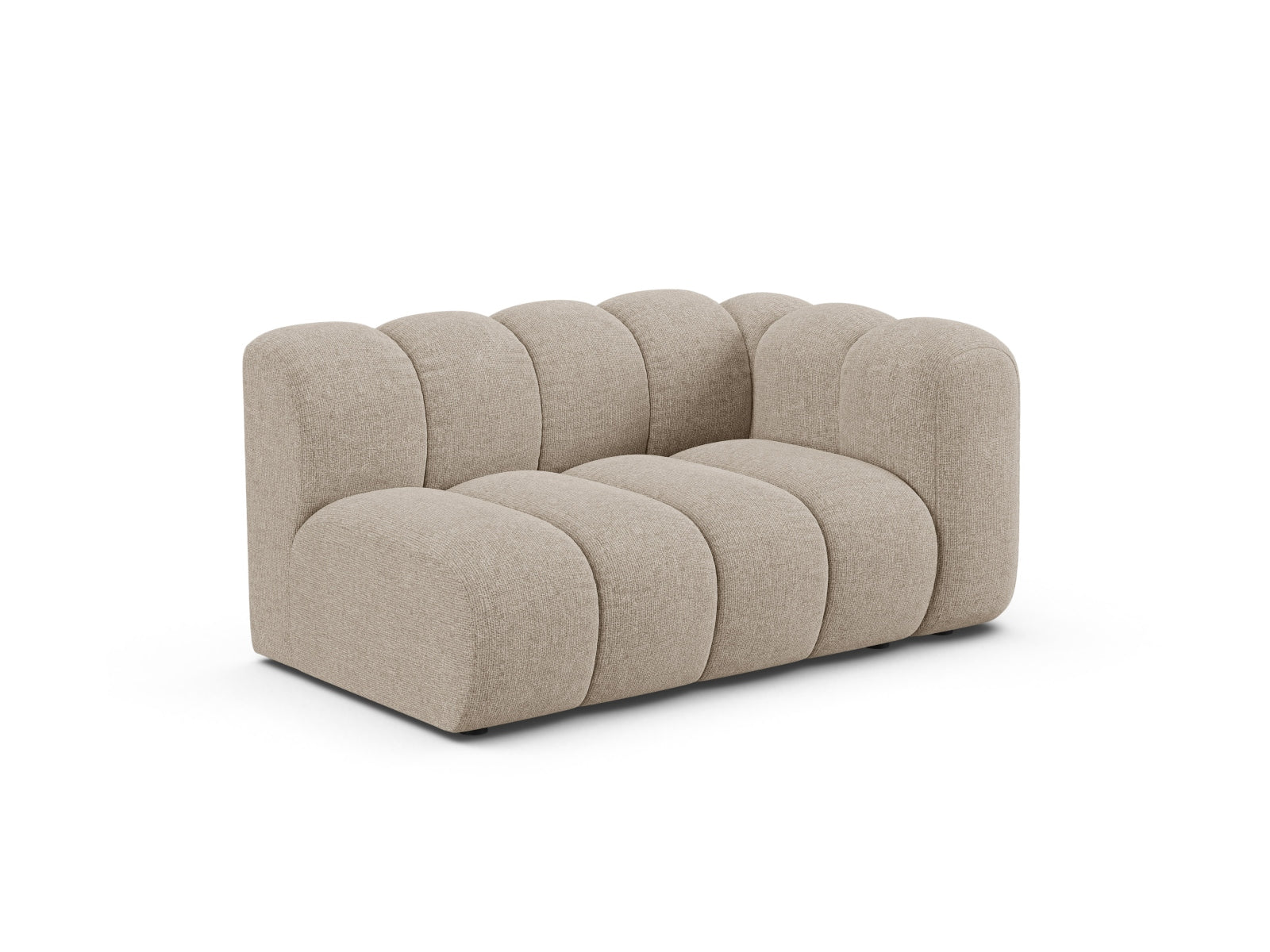 Elegantes Lupine Modular Sofa rechts 2 Sitzer in stilvollem Dark Beige-Eden, ideal für moderne Wohnräume.