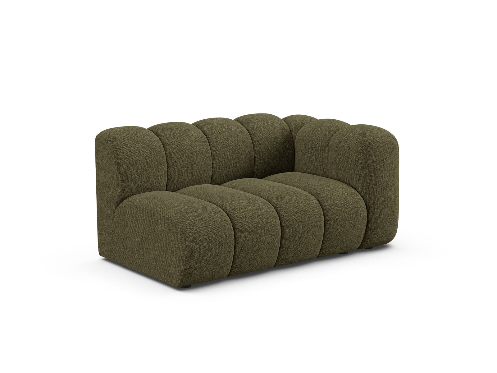 Elegantes, modulares 2-Sitzer Sofa Lupine in der Farbe Green-Eden, ideal für stilvolle Wohnräume, präsentiert von Micadoni.