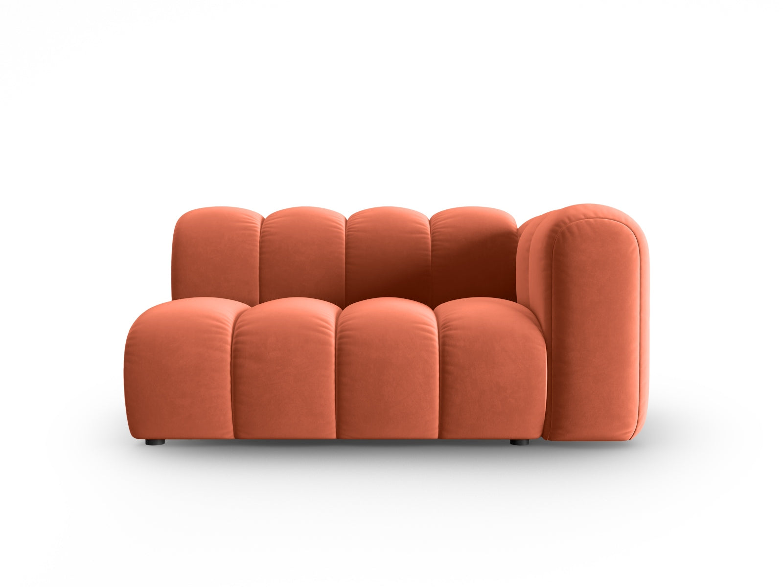 Lupine Velour Modular Sofa rechts 2 Sitzer in Coral präsentiert im Onlineshop von KAQTU Design AG. Modulares Sofa ist von Micadoni