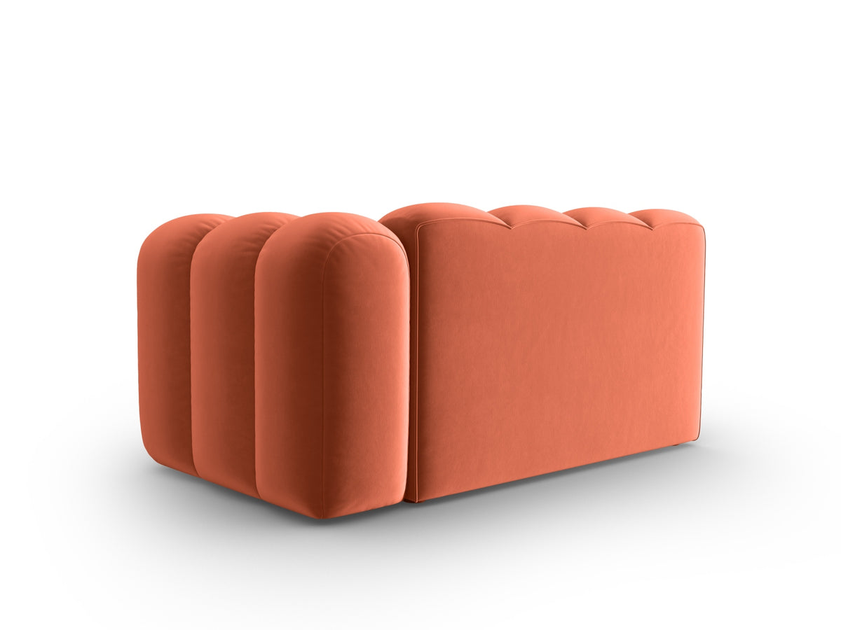Lupine Velour Modular Sofa rechts 2 Sitzer in Coral-Salvador präsentiert im Onlineshop von KAQTU Design AG. Modulares Sofa ist von Micadoni