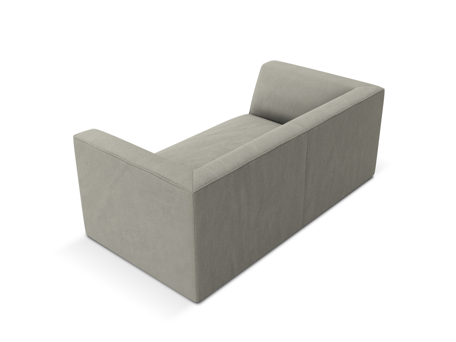 Elegantes Ruby 2-Sitzer Sofa in stilvollem Grau von Micadoni, ideal für gemütliche Abende und modernes Wohndesign.