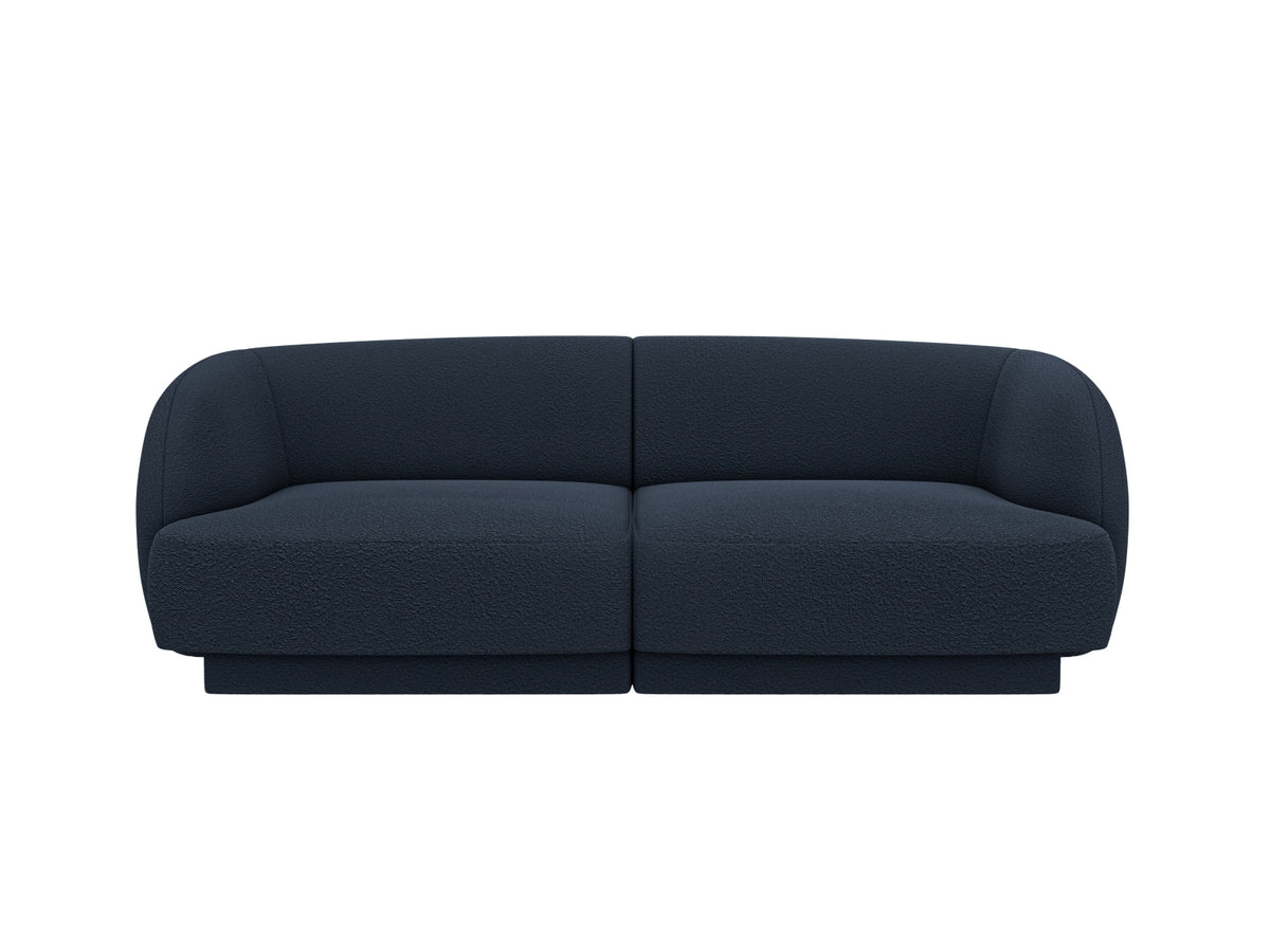 Miley Boucle Sofa 2 Sitzer in Dark Blue-Baloo präsentiert im Onlineshop von KAQTU Design AG. 3er Sofa ist von Micadoni