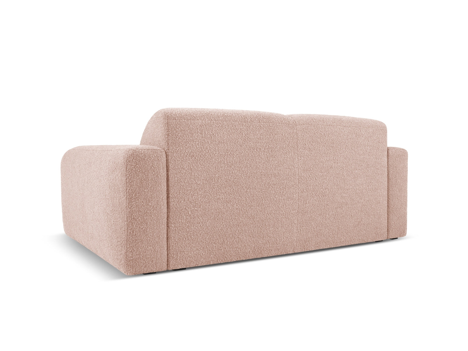 Stilvolles 2-Sitzer Sofa Molino Boucle in zartem Powder Pink, perfekt für moderne Wohnkonzepte, von Micadoni.