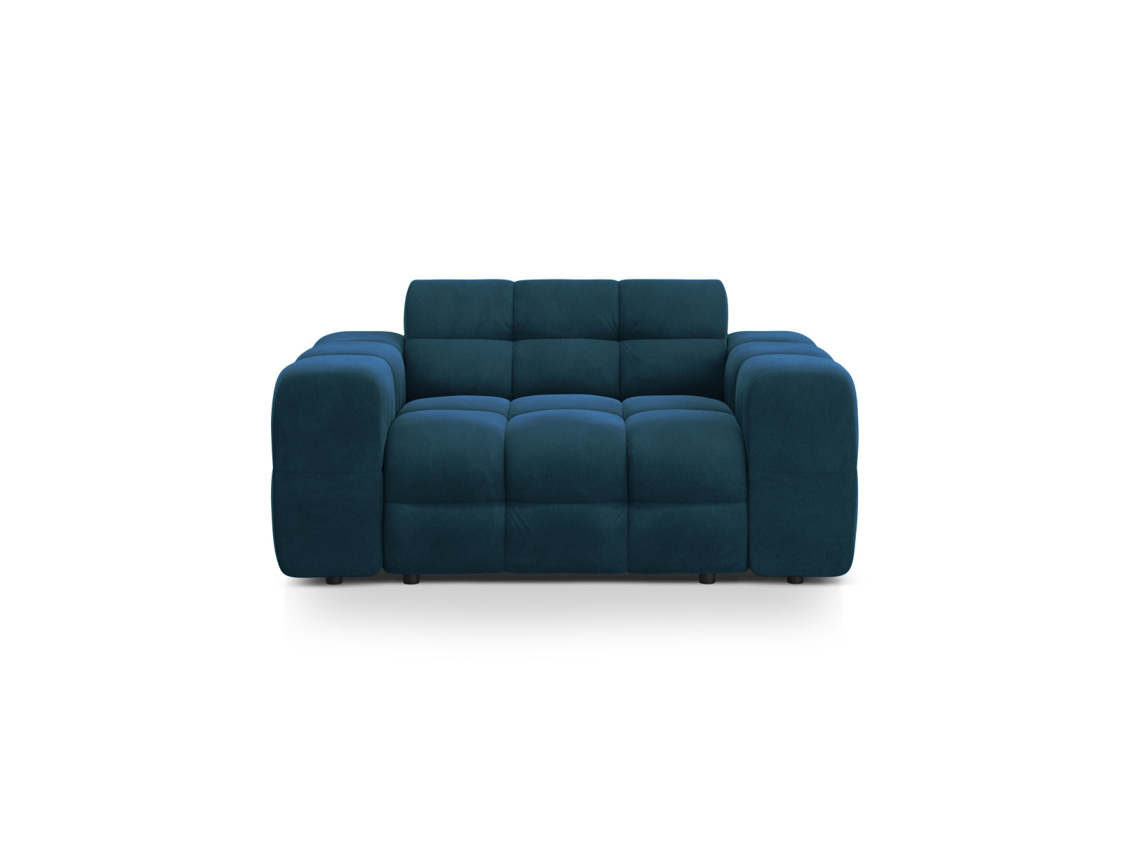 Kendal Velour Sofa 2 Sitzer in Navy Blue präsentiert im Onlineshop von KAQTU Design AG. 2er Sofa ist von Micadoni