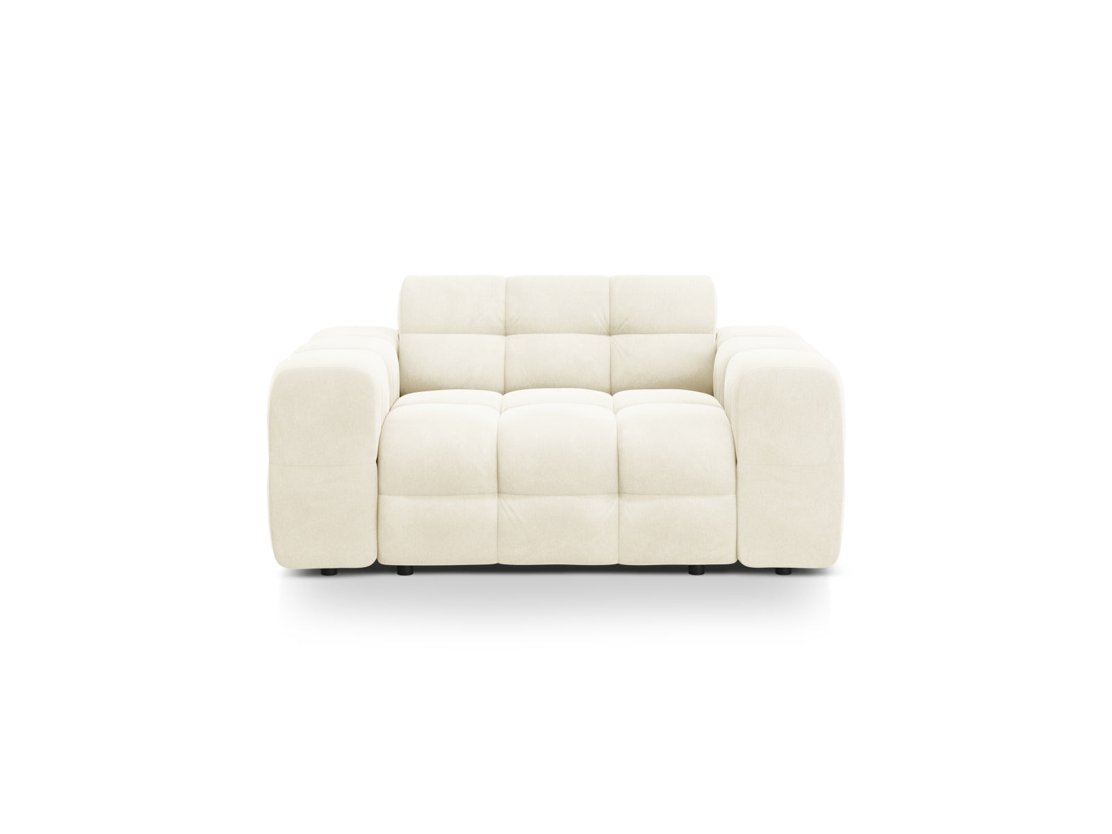 Kendal Velour Sofa 2 Sitzer in Ivory-Magic Velvet präsentiert im Onlineshop von KAQTU Design AG. 2er Sofa ist von Micadoni