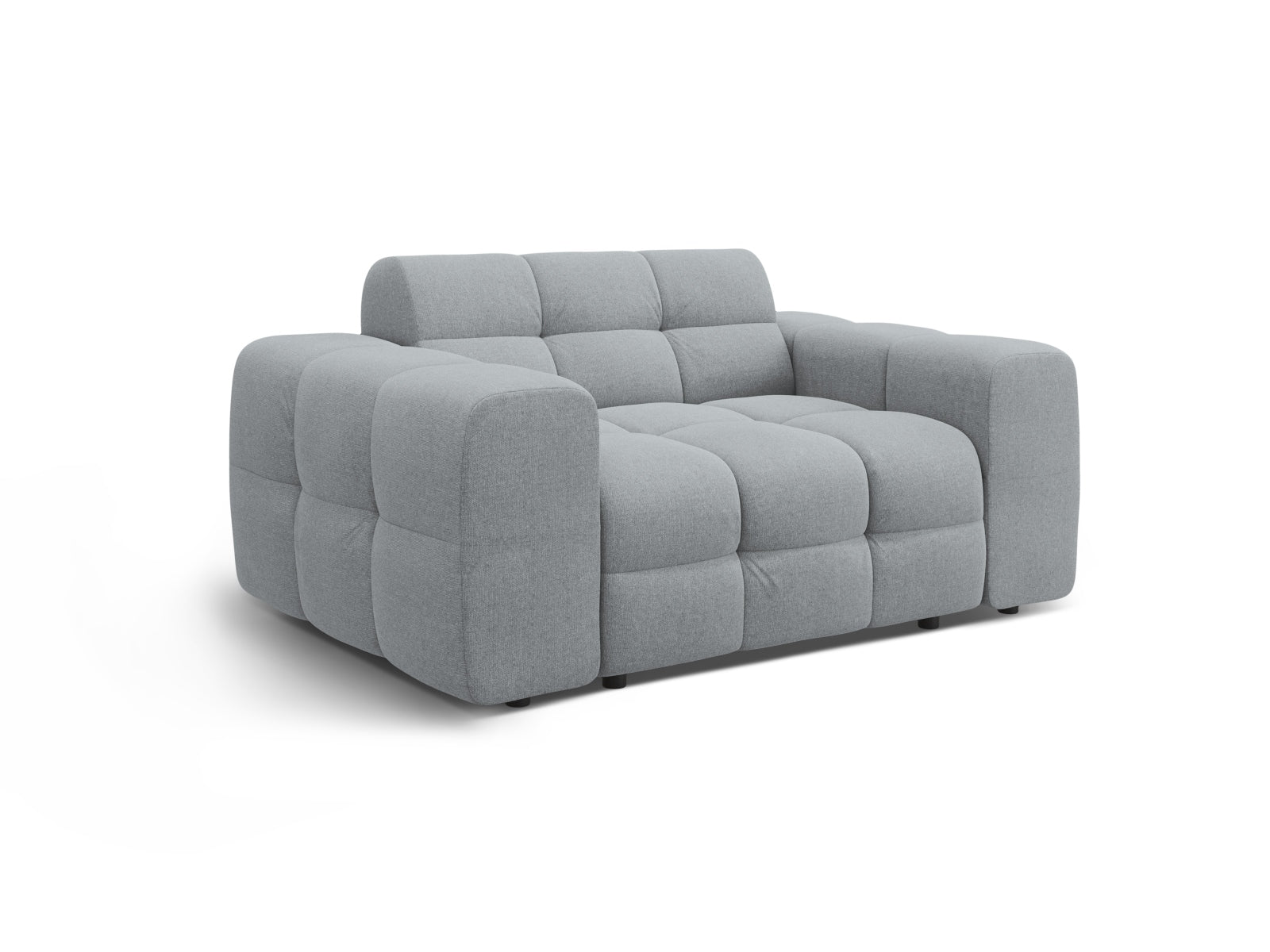 Kendal 2-Sitzer Sofa in edlem Platinum-Ottawa, perfekt für zeitgemäße Wohnräume und stilvolle Akzente.