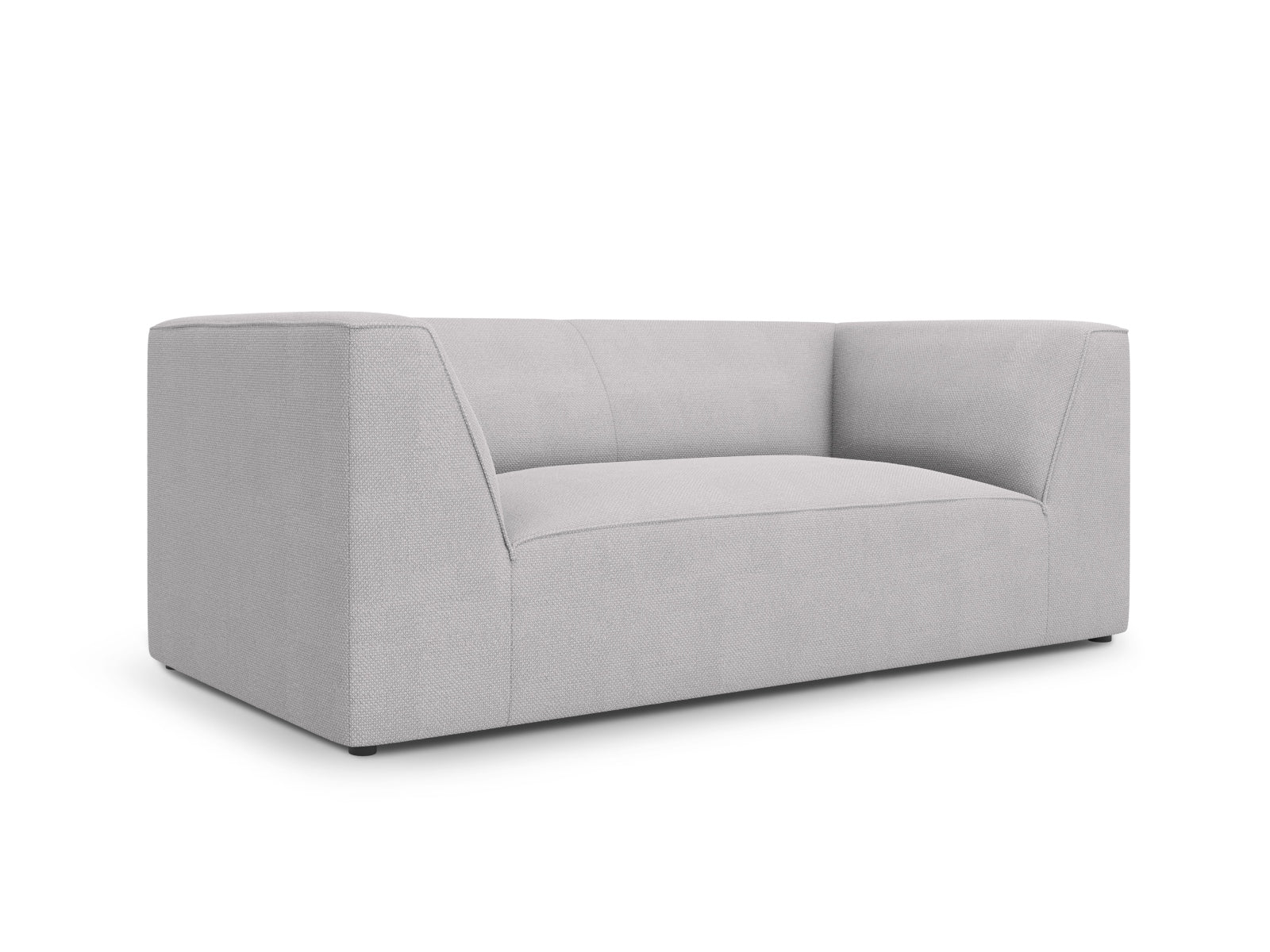 Elegantes Ruby 2-Sitzer Sofa in sanftem Grau, ideal für stilvolle Wohnräume. Hochwertige Verarbeitung von Micadoni.