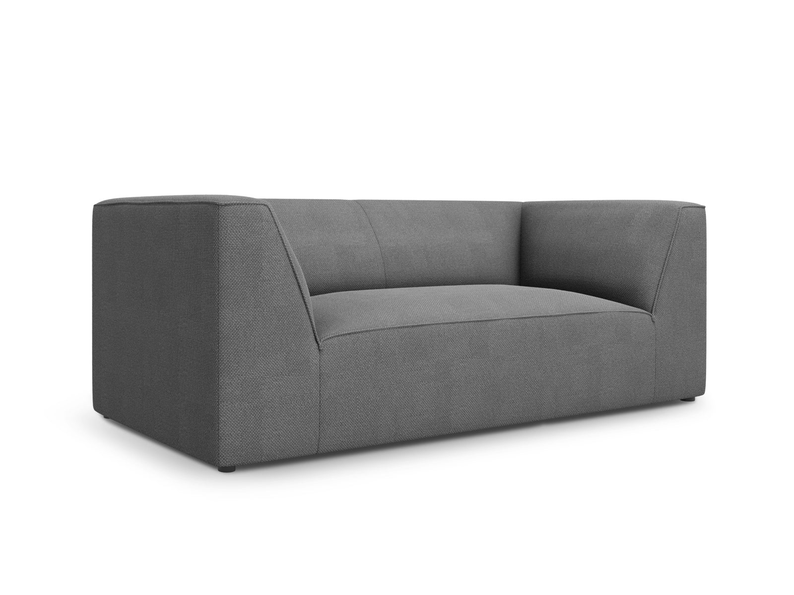 Elegantes Ruby 2-Sitzer Sofa in stilvollem Grau, ideal für moderne Wohnräume, präsentiert von Micadoni.