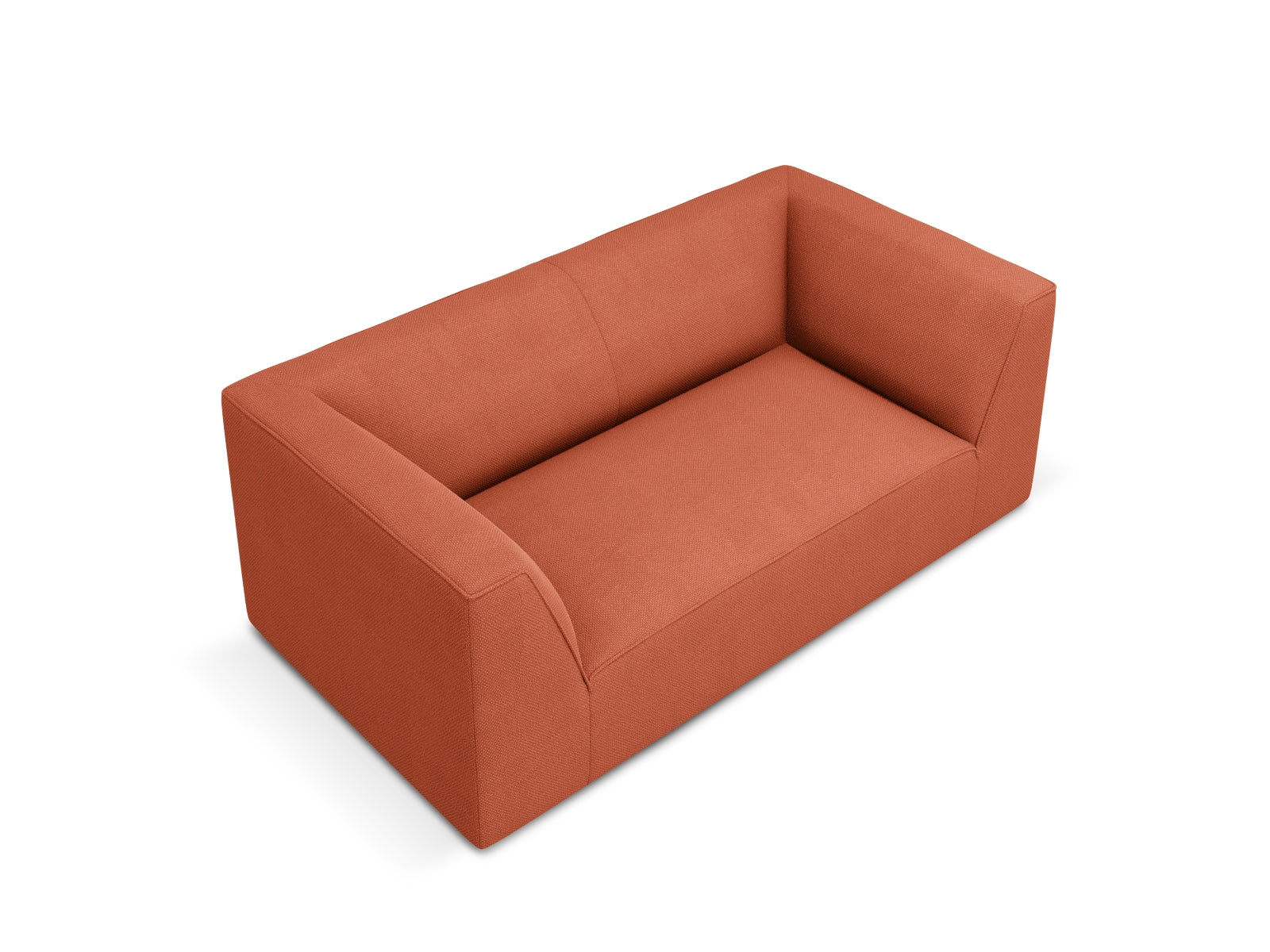 Modernes Ruby 2-Sitzer Sofa in Coral-Ottawa, perfekt für stilvolle Wohnräume, bietet Komfort und Eleganz für Ihr Zuhause.
