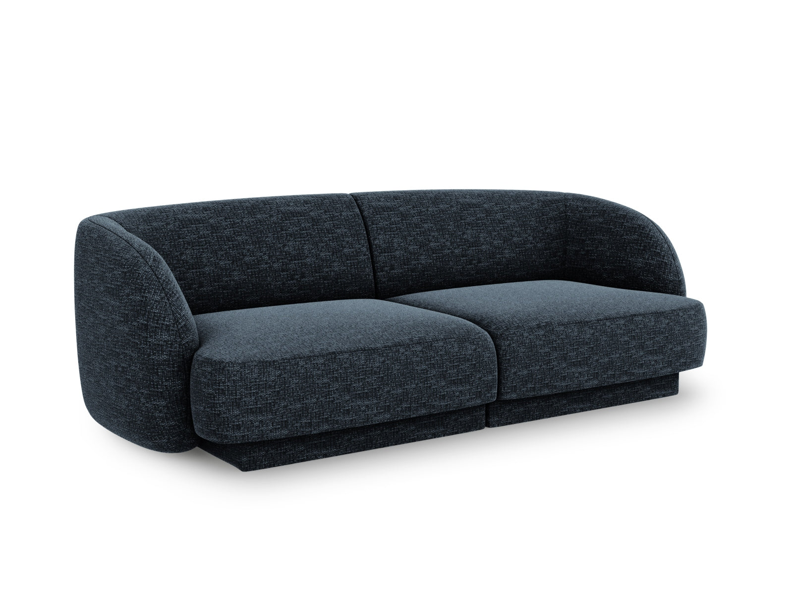 Elegantes Miley 2-Sitzer Sofa in Royal Blue von Micadoni, ideal für stilvolle Wohnräume und gemütliche Abende.