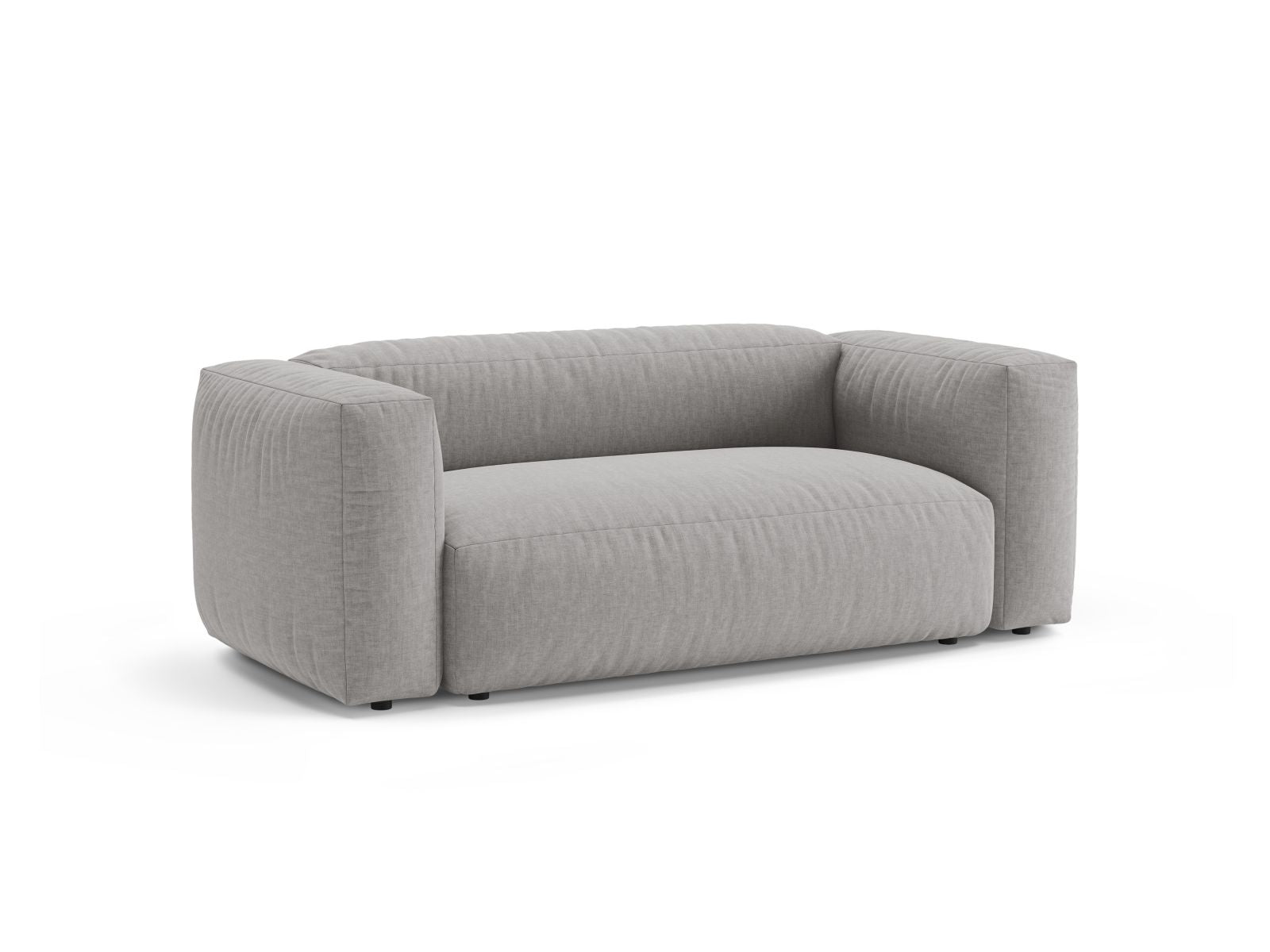Elegantes 2-Sitzer Sofa Martina in hellem Grau, ideal für moderne Wohnräume. Hochwertige Verarbeitung von Micadoni.