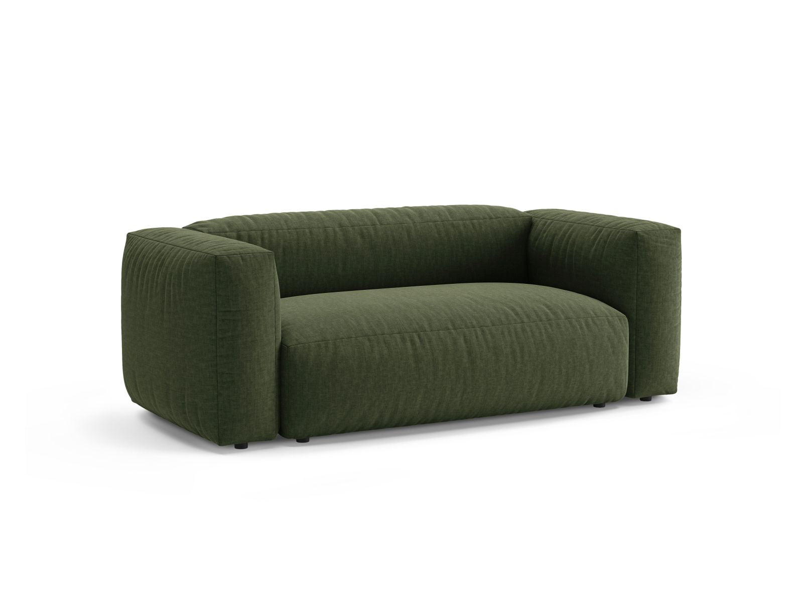 Elegantes 2-Sitzer Sofa Martina in stilvollem Grün, ideal für moderne Wohnräume, erhältlich bei KAQTU Design AG.