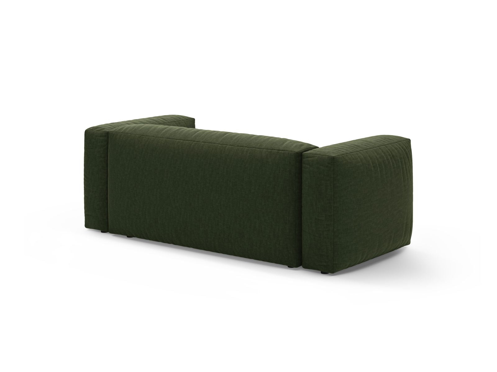 Elegantes 2-Sitzer Sofa Martina in modernem Grünton, ideal für komfortable Wohnräume und gesellige Stunden mit Freunden.