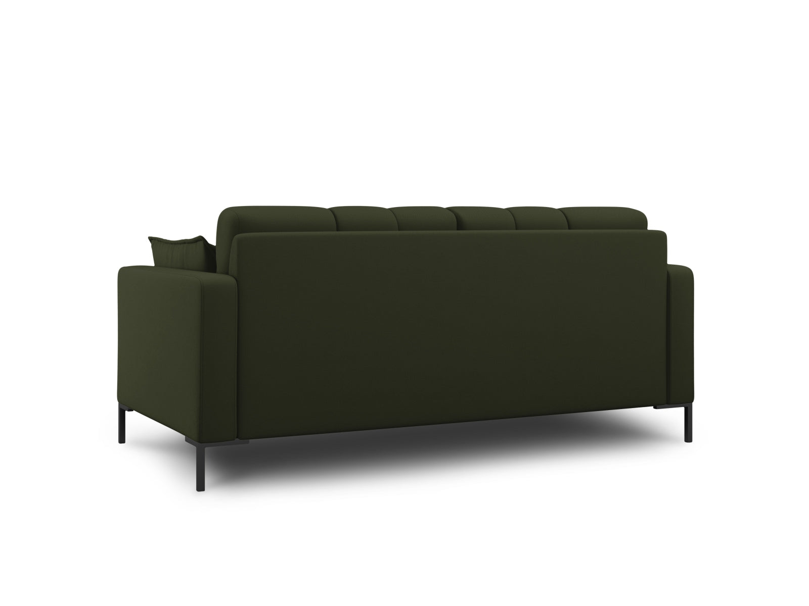 Stylisches 2-Sitzer Sofa Mamaia in ansprechendem Grün und Schwarz, perfekt für zeitgemäße Inneneinrichtungen. Hochwertige Micadoni-Qualität.
