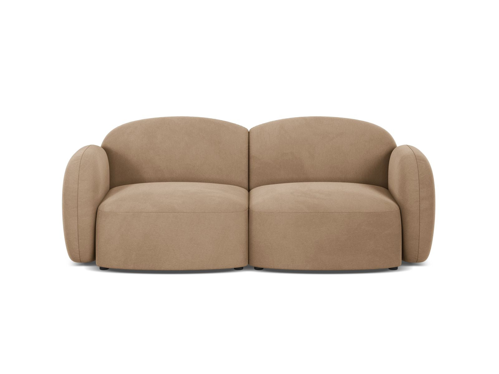 Blair Velour Sofa 2 Sitzer in Sand-Casino präsentiert im Onlineshop von KAQTU Design AG. 2er Sofa ist von Micadoni