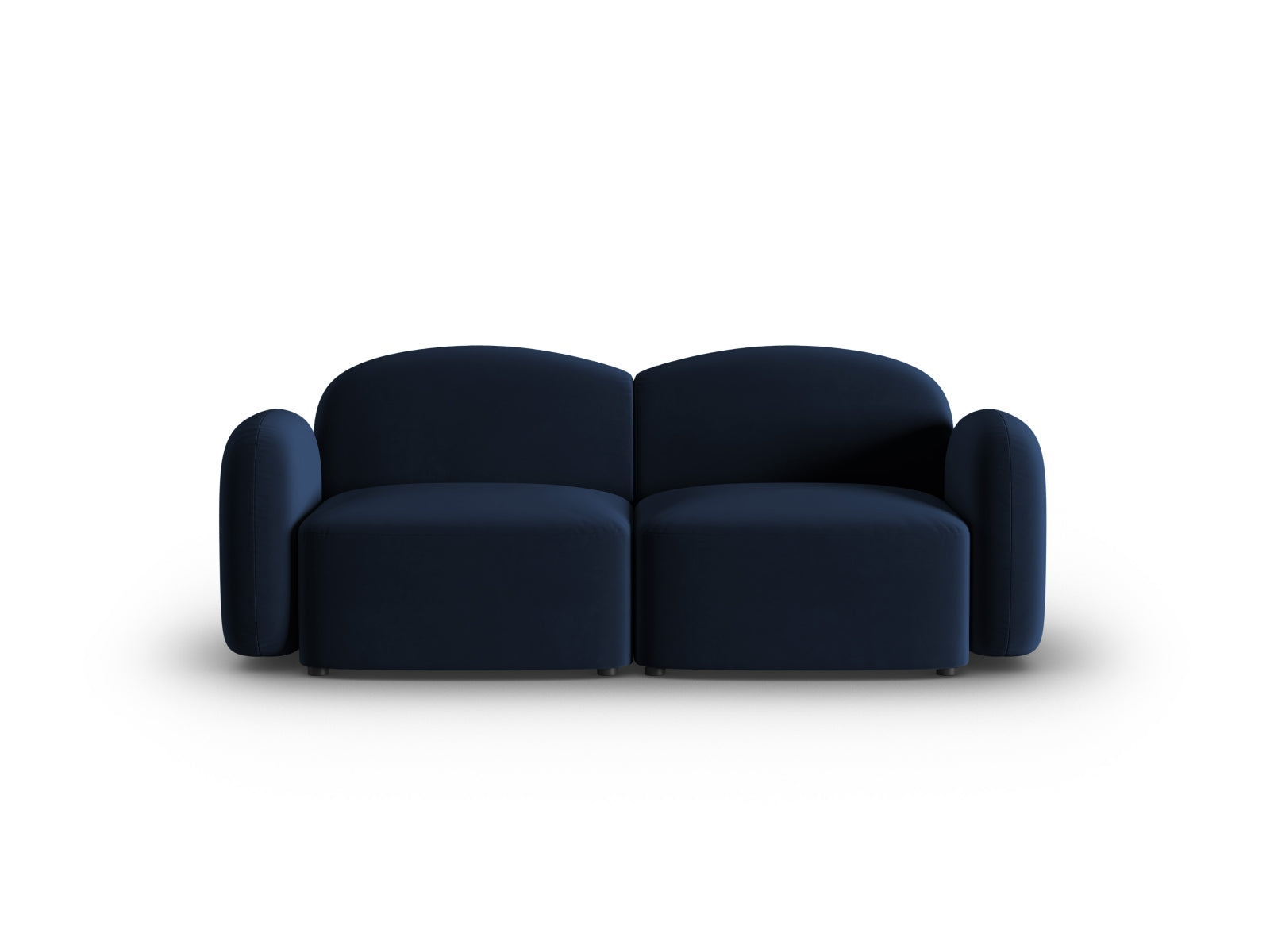 Stilvolles 2-Sitzer Sofa in weichem Velours, perfekt für entspannte Abende und stilvolle Einrichtung in jedem Zuhause.