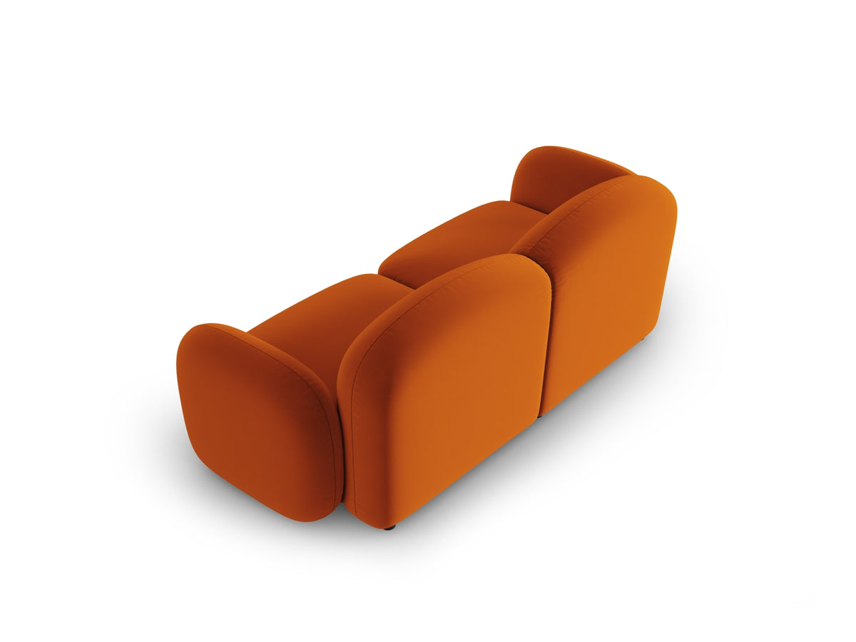 Blair Velour Sofa 2 Sitzer in Terracotta-Casino präsentiert im Onlineshop von KAQTU Design AG. 2er Sofa ist von Micadoni