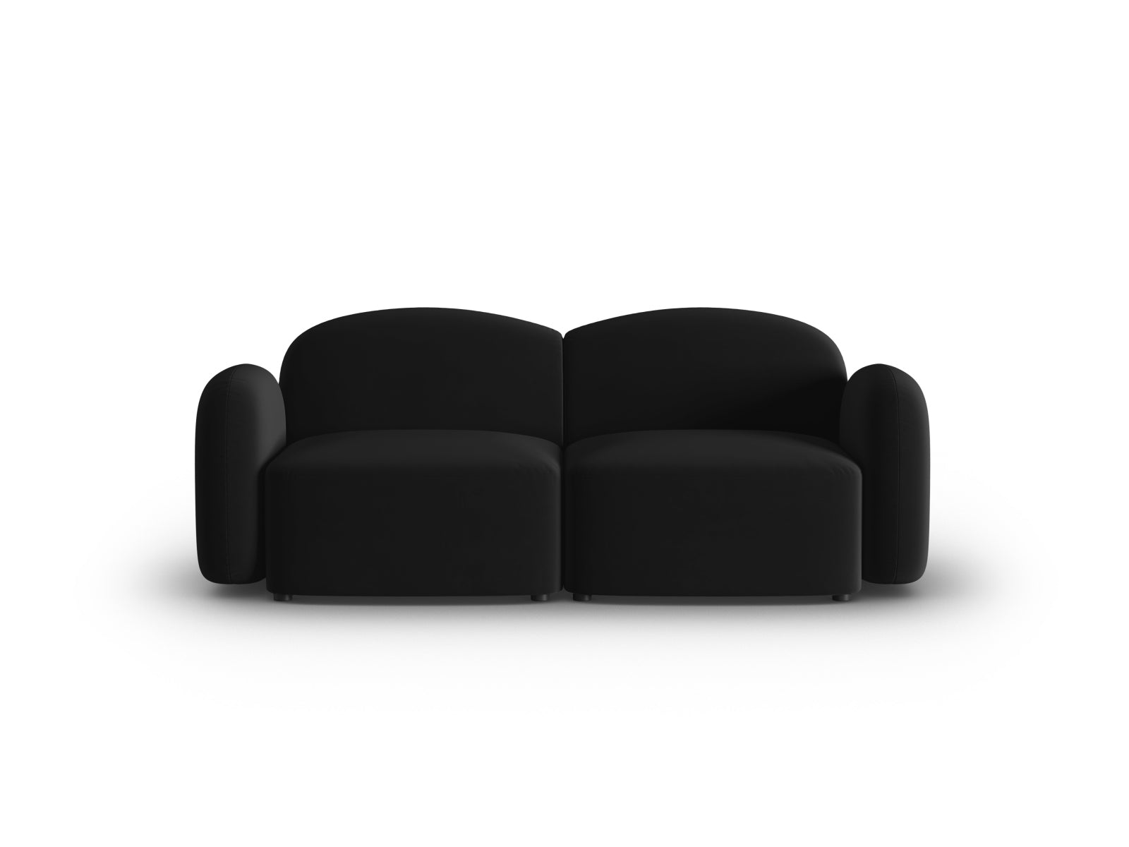 Stilvolles 2-Sitzer Sofa in luxuriösem Velours, perfekt für entspannte Abende und stilvolle Einrichtung in jedem Zuhause.