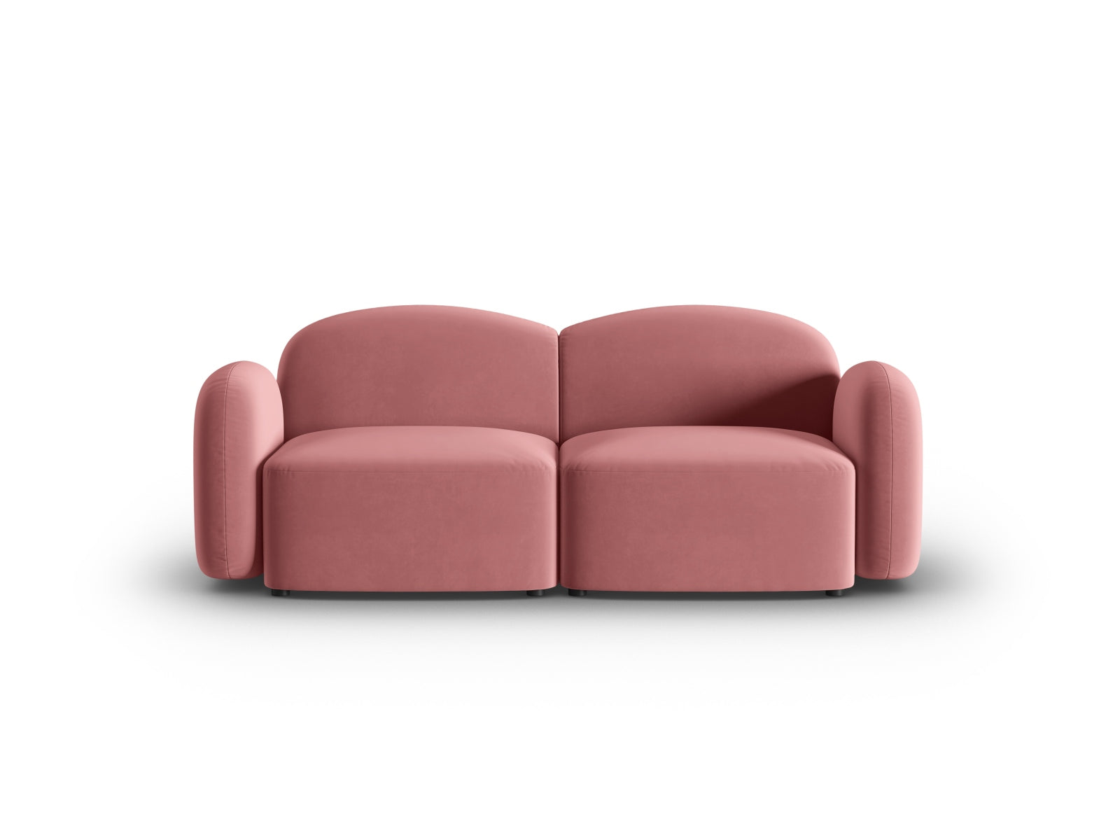 Stilvolles 2-Sitzer Sofa in luxuriösem Velours, perfekt für entspannte Abende und zeitgemäße Inneneinrichtungen.
