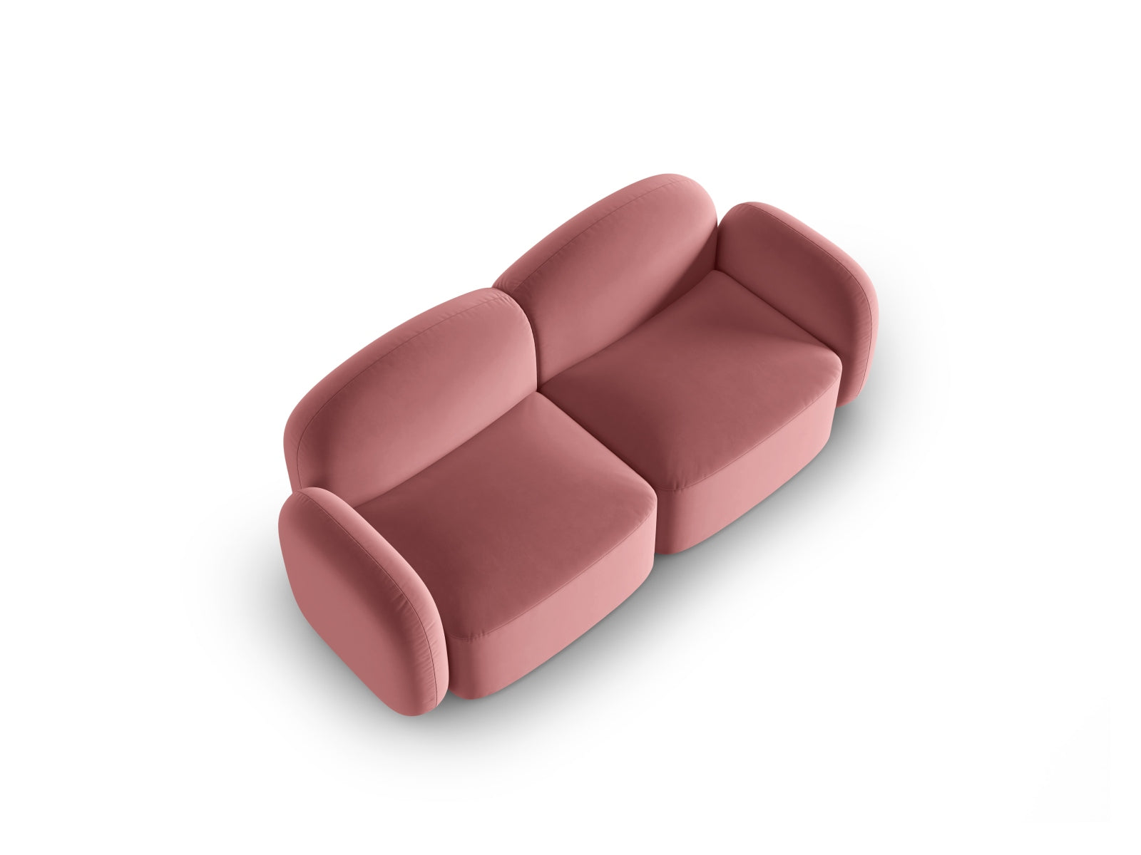 Blair Velour Sofa 2 Sitzer in Flamingo-Casino präsentiert im Onlineshop von KAQTU Design AG. 2er Sofa ist von Micadoni