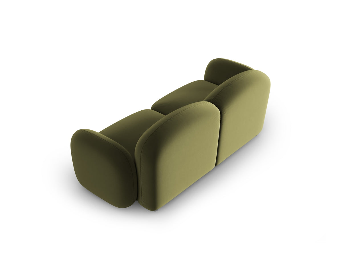 Blair Velour Sofa 2 Sitzer in Light Green-Casino präsentiert im Onlineshop von KAQTU Design AG. 2er Sofa ist von Micadoni