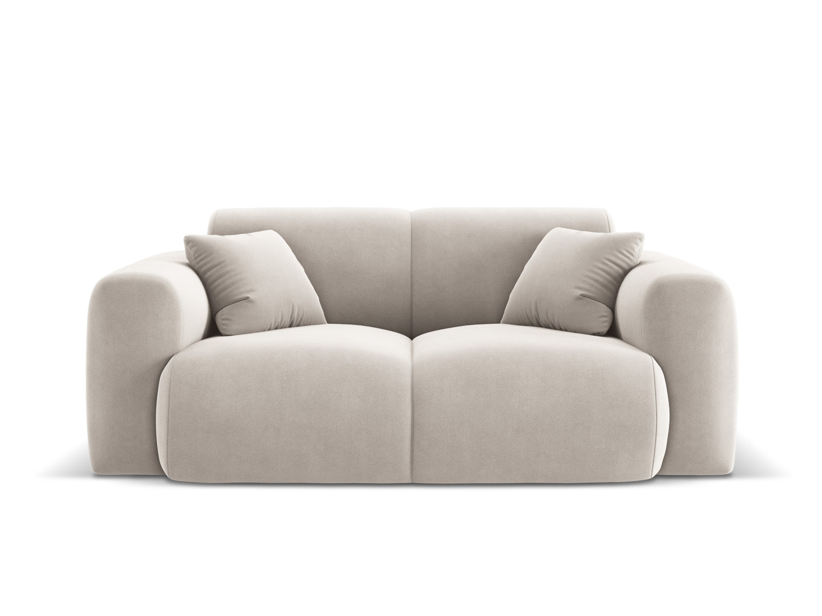 Molino Velour Sofa 2 Sitzer in Light Beige-Casino präsentiert im Onlineshop von KAQTU Design AG. 2er Sofa ist von Micadoni