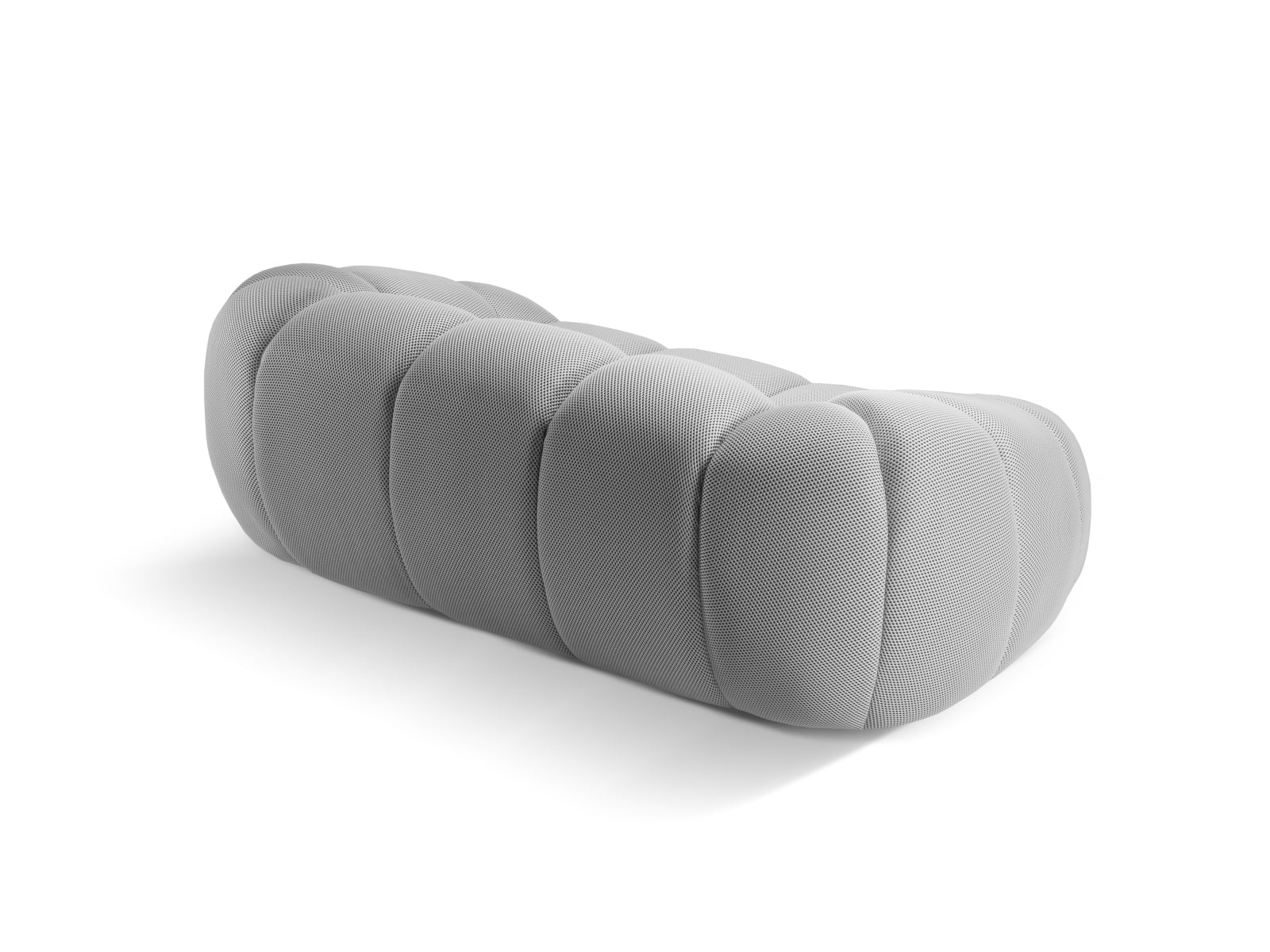 Stilvolles 2-Sitzer Sofa "Diana" in Silver-Sonic, perfekt für zeitgenössische Räume, bietet hohen Sitzkomfort und ansprechendes Design.