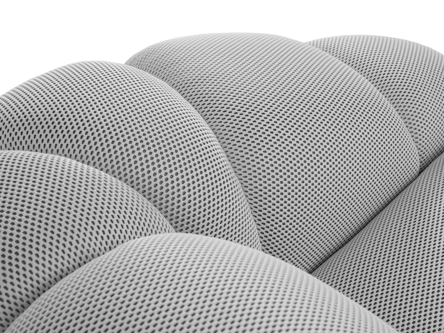 Elegantes 2-Sitzer Sofa "Diana" in Silver-Sonic, ideal für moderne Wohnräume, vereint Komfort und ästhetisches Design.