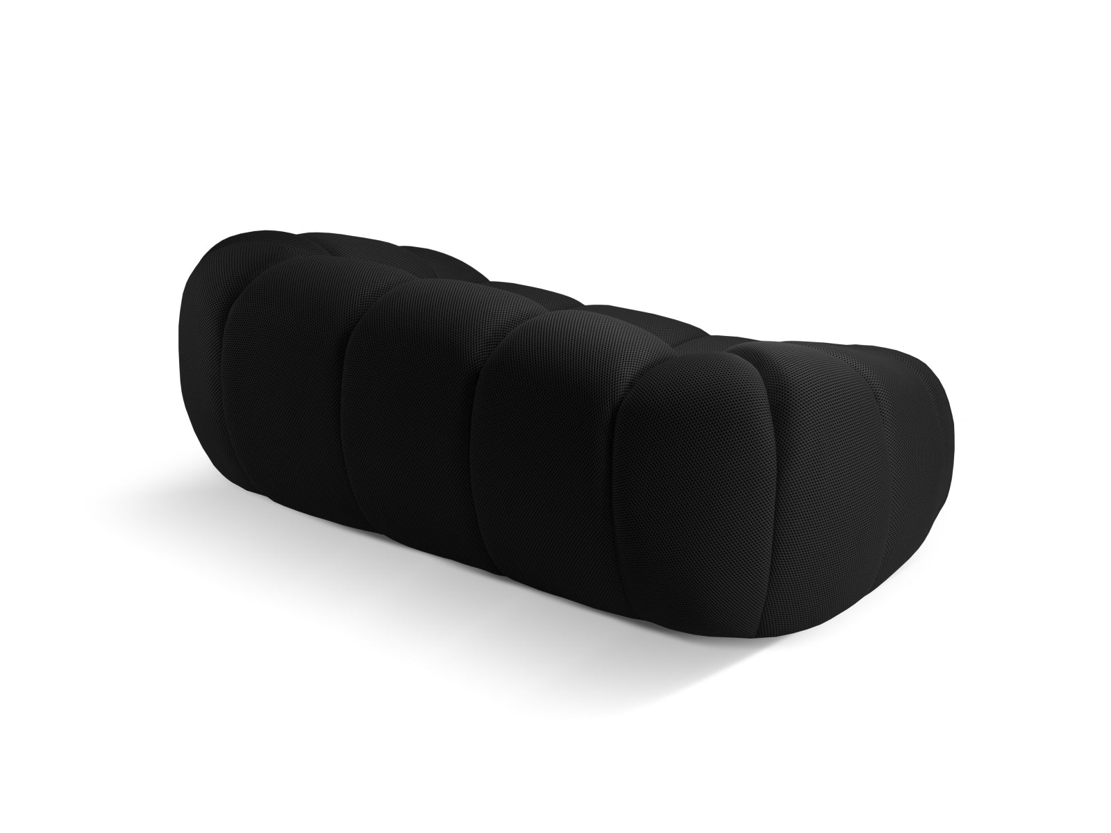 Schickes 2-Sitzer Sofa Diana in edlem Schwarz, perfekt für stilvolle Wohnzimmer und entspannte Stunden, erhältlich bei Micadoni.