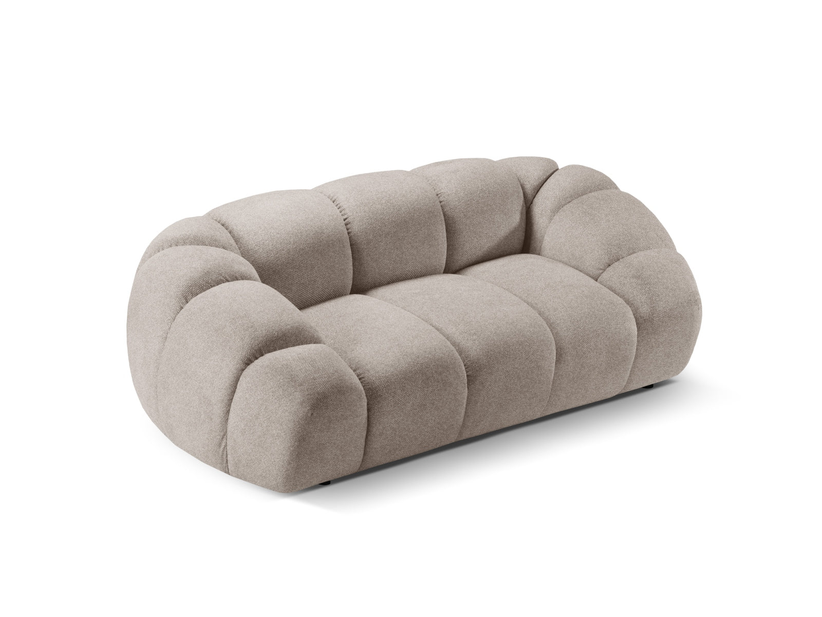 Elegantes 2-Sitzer Sofa "Diana" in edlem Dunkelbeige, ideal für moderne Wohnräume und gemütliche Entspannungsecken.