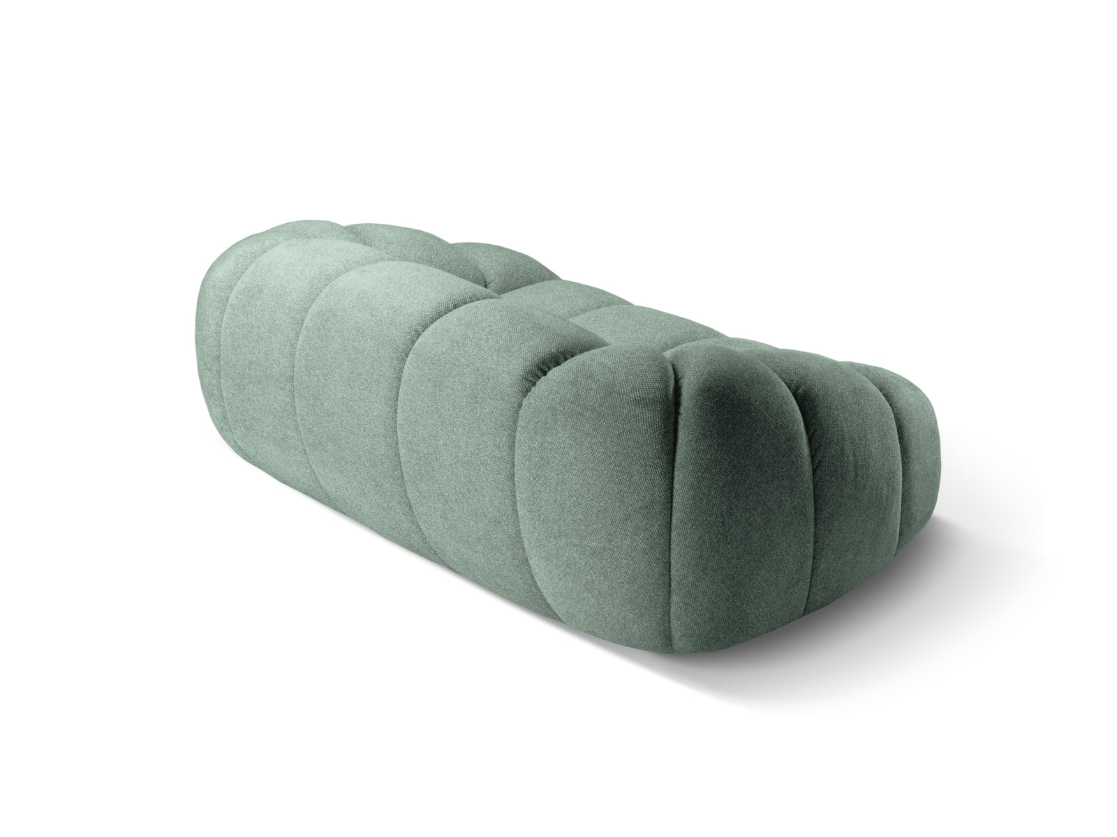 Stilvolles 2-Sitzer Sofa "Diana" in zartem Mint-Bubble, perfekt für moderne Wohnkonzepte. Hochwertige Materialien und elegantes Design von Micadoni.