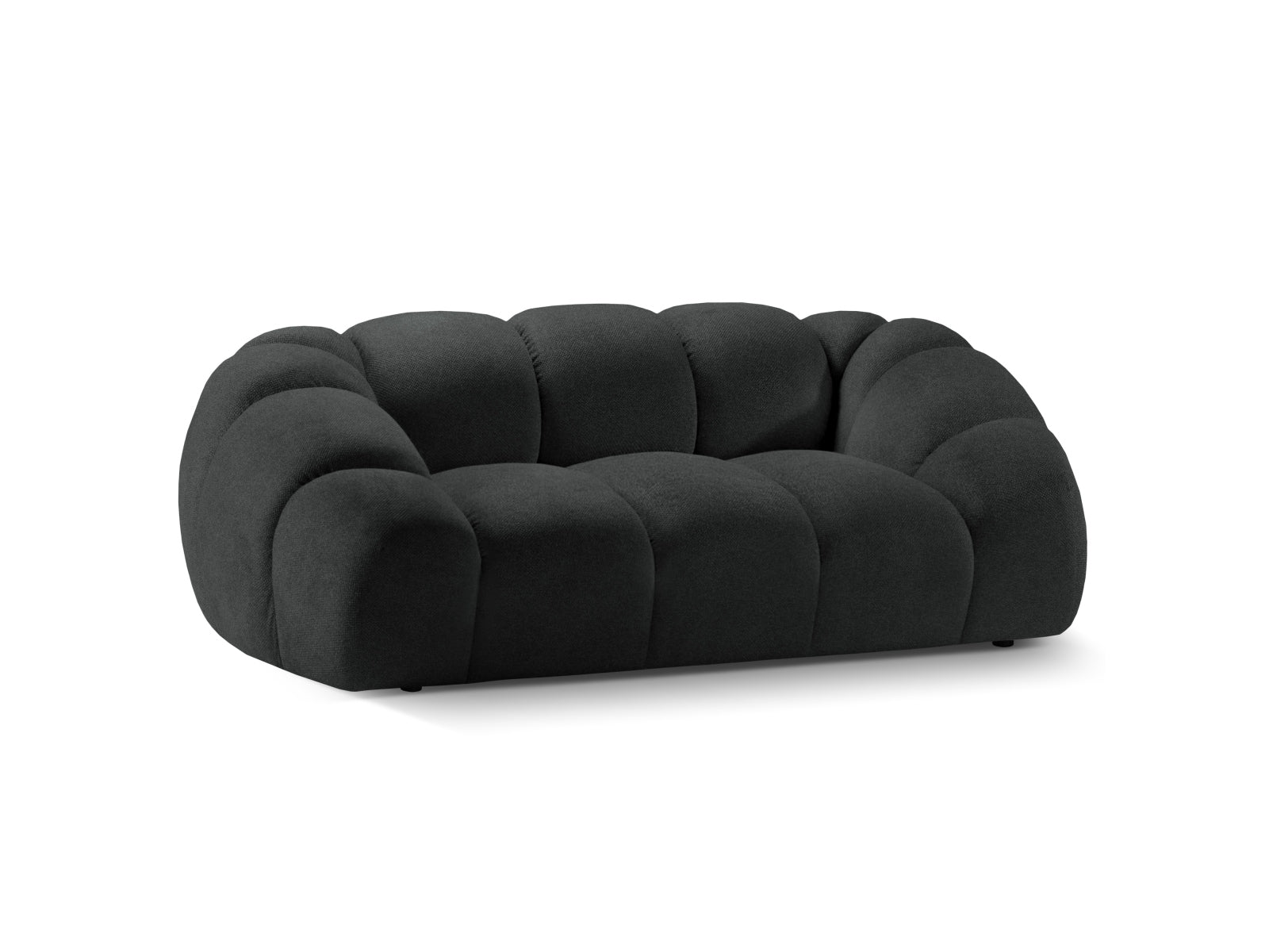 Modernes 2-Sitzer Sofa Diana in elegantem Anthrazit von Micadoni, perfekt für stilvolle Wohnräume und gemütliche Abende.