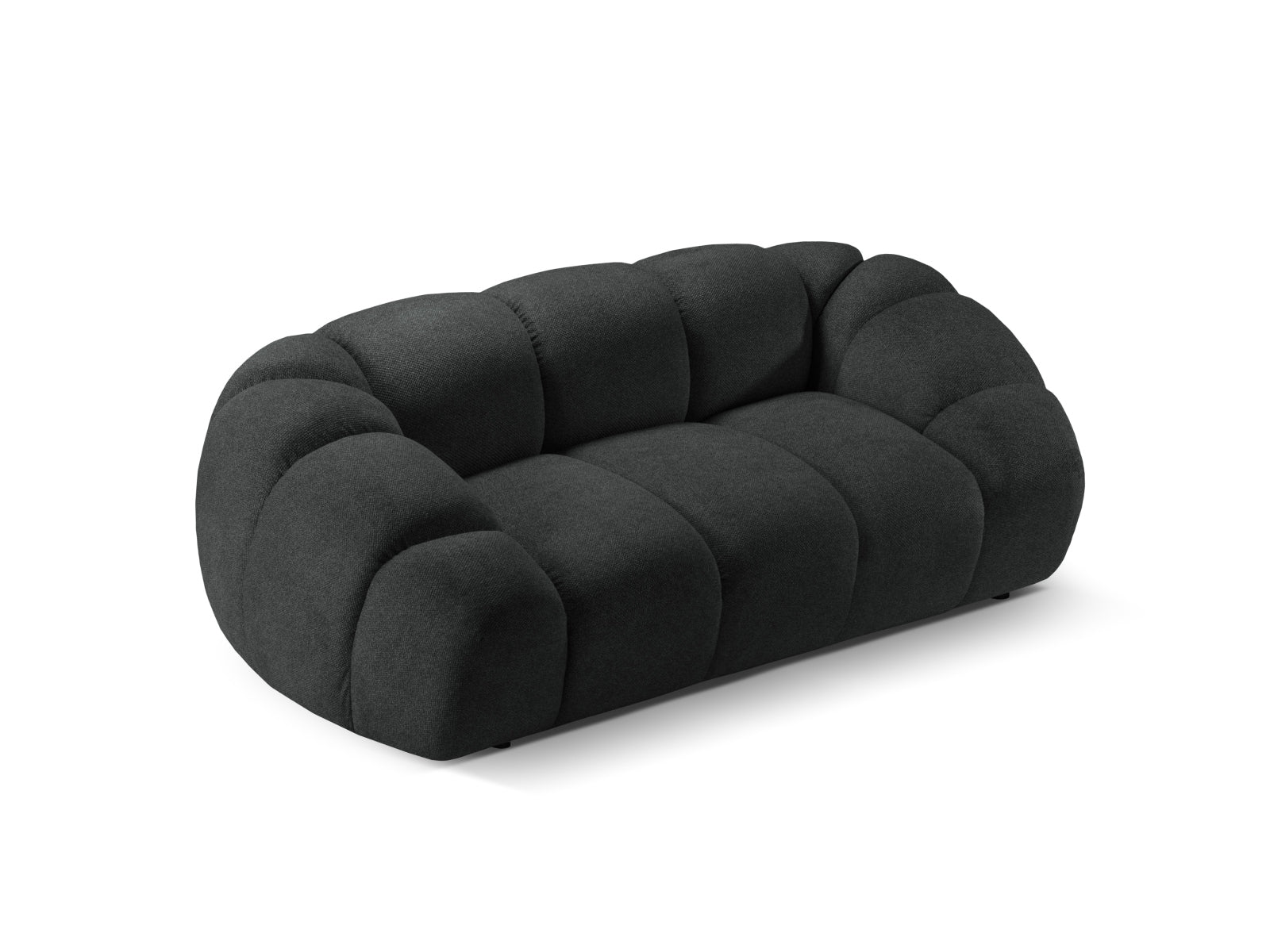 Elegantes 2-Sitzer Sofa Diana in stilvollem Anthrazit von Micadoni, ideal für moderne Wohnkonzepte und entspannte Stunden.