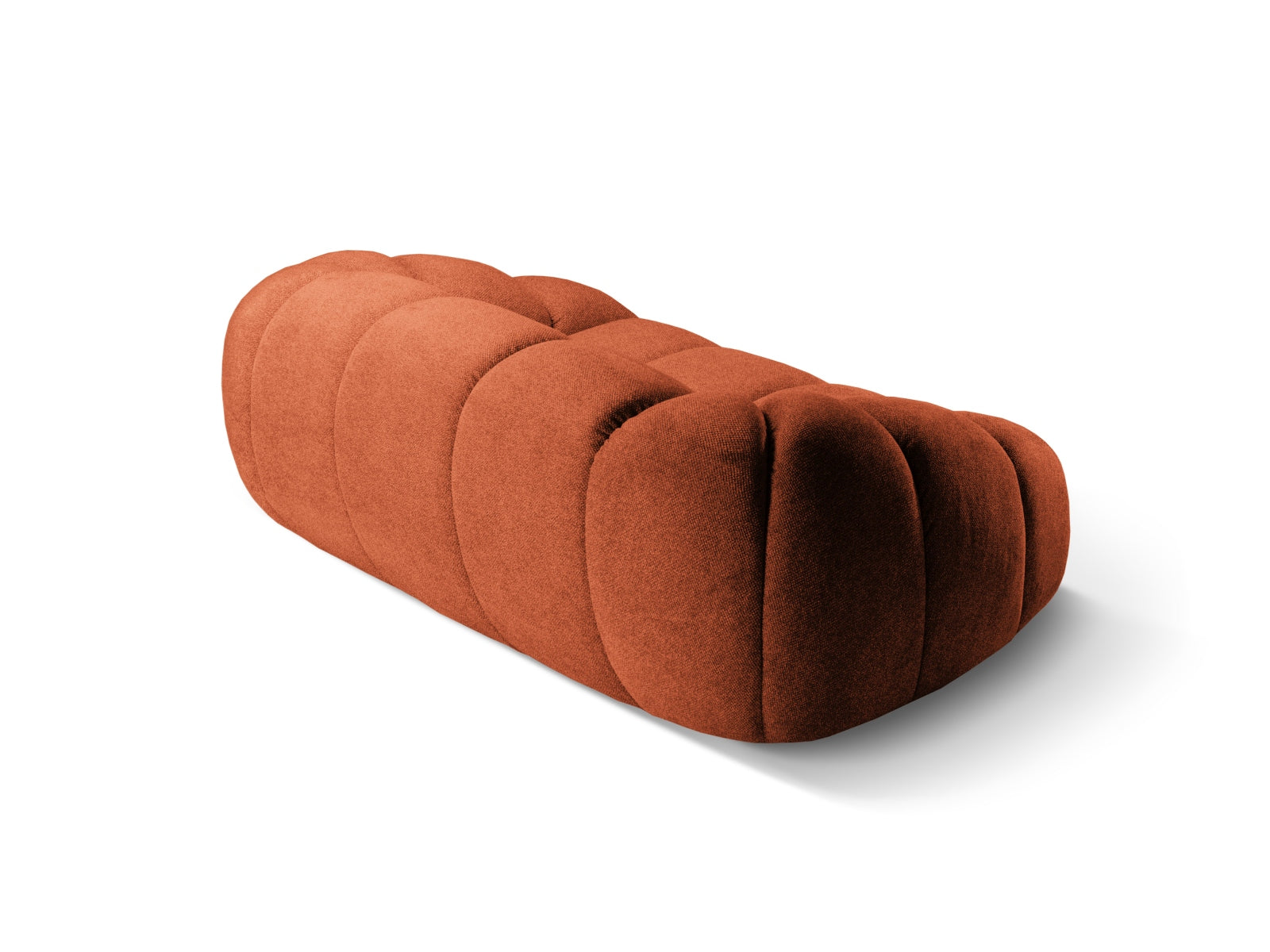 Modernes 2-Sitzer Sofa Diana in ansprechendem Terracotta, perfekt für entspannte Stunden und stilvolle Einrichtungsideen.