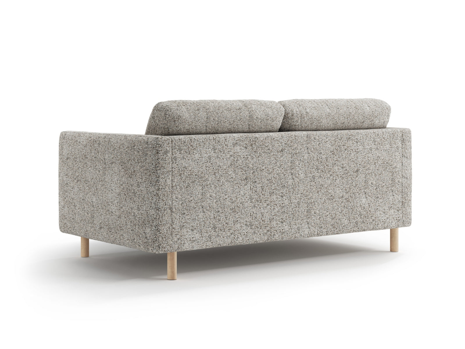 Elegantes Eden 2-Sitzer Sofa von Micadoni in Beige Melange, ideal für stilvolle Wohnräume und gemütliche Abende.
