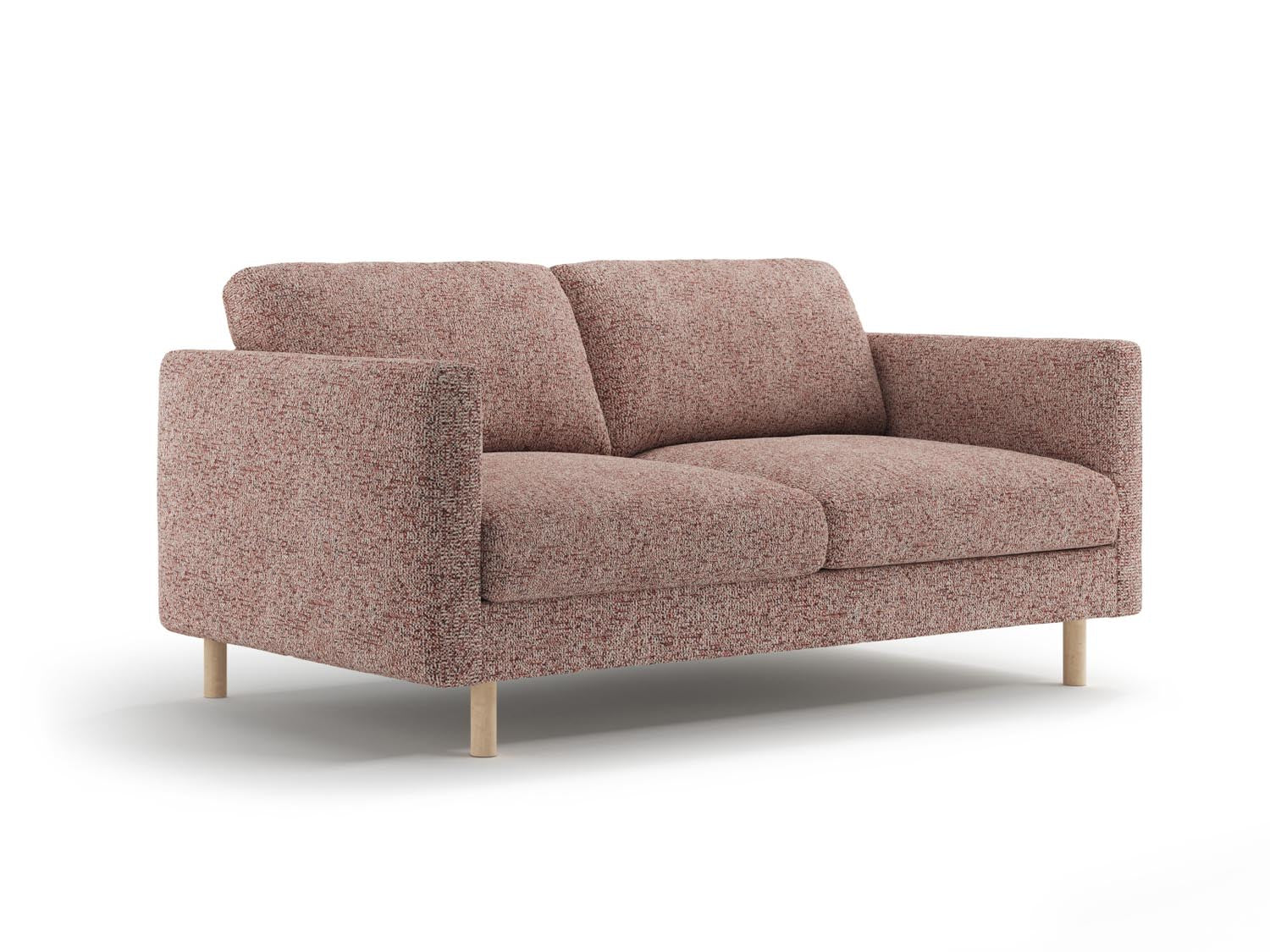 Stylisches Eden 2-Sitzer Sofa in Pink Melange von Micadoni, ideal für moderne Wohnräume und gemütliche Abende.