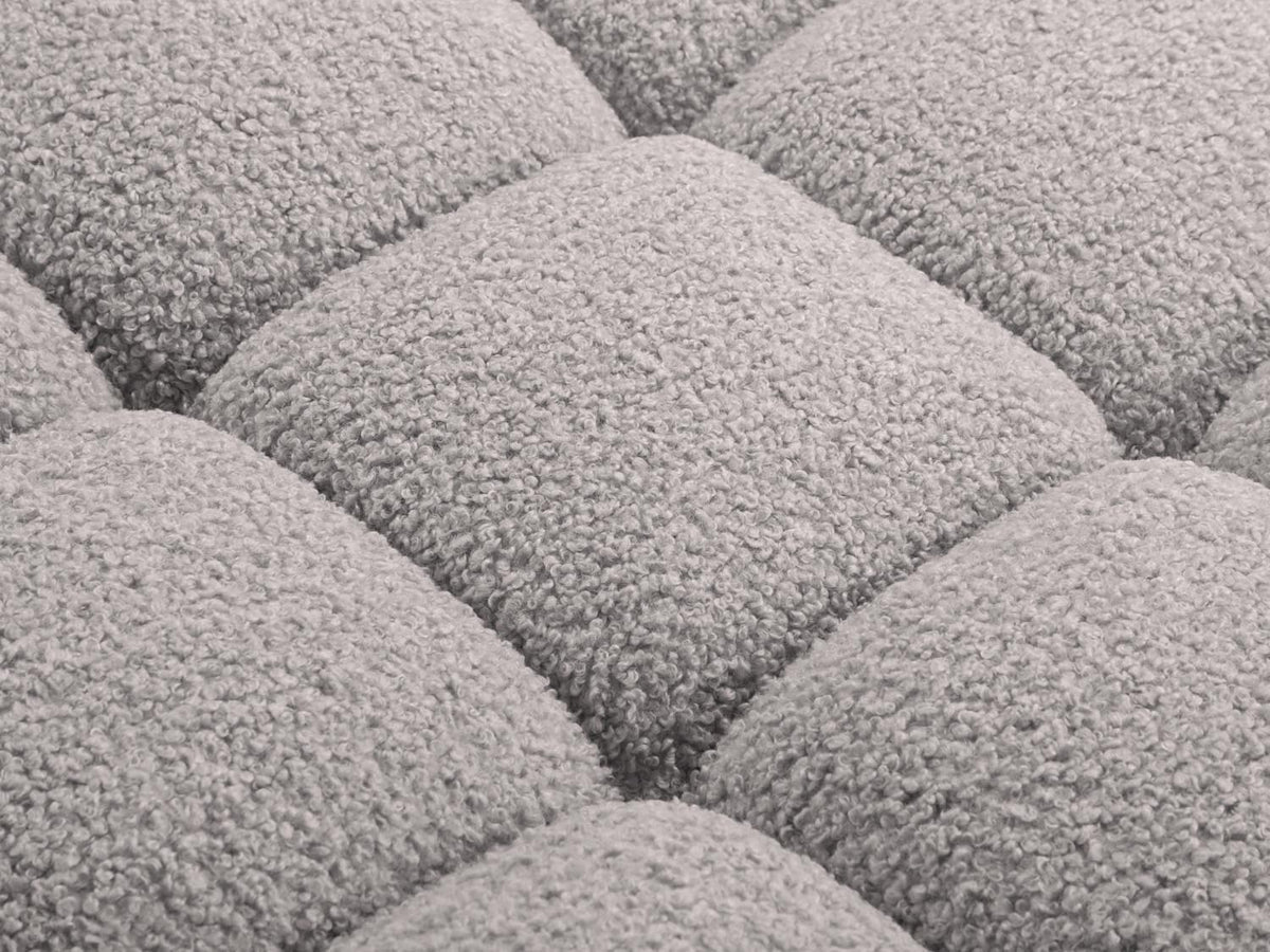 Bellis Boucle modulares Sofa 2 Sitzer 94cm in Light Grey-Rolf präsentiert im Onlineshop von KAQTU Design AG. 3er Sofa ist von Micadoni