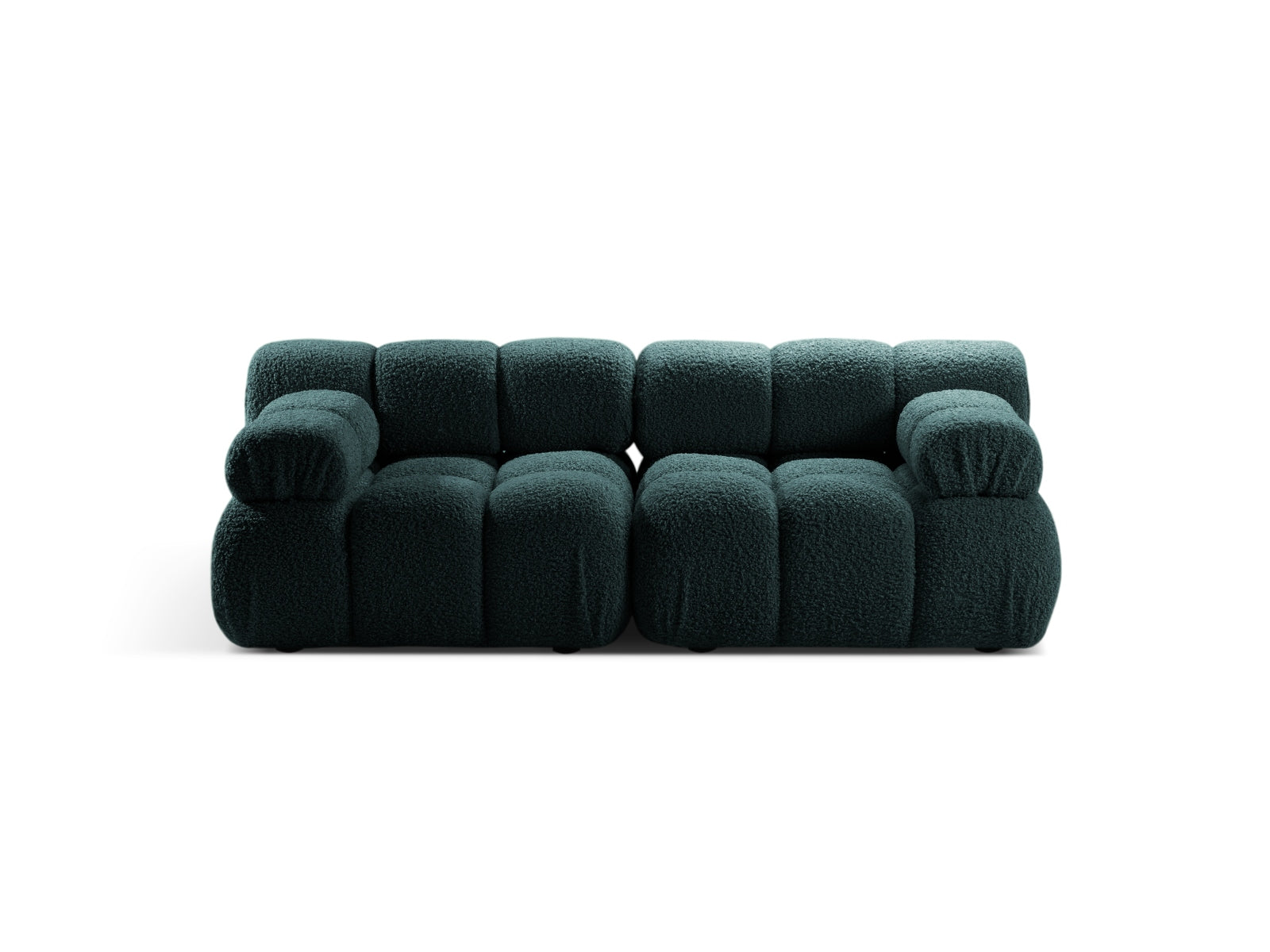 Bellis Boucle modulares Sofa 2 Sitzer 94cm in Petrol präsentiert im Onlineshop von KAQTU Design AG. 3er Sofa ist von Micadoni