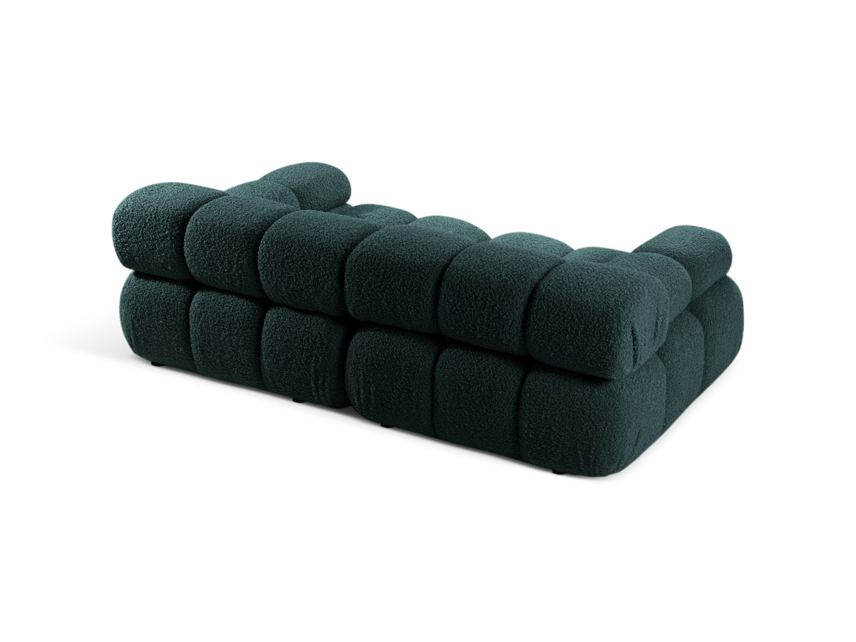 Bellis Boucle modulares Sofa 2 Sitzer 94cm in Petrol-Rolf präsentiert im Onlineshop von KAQTU Design AG. 3er Sofa ist von Micadoni