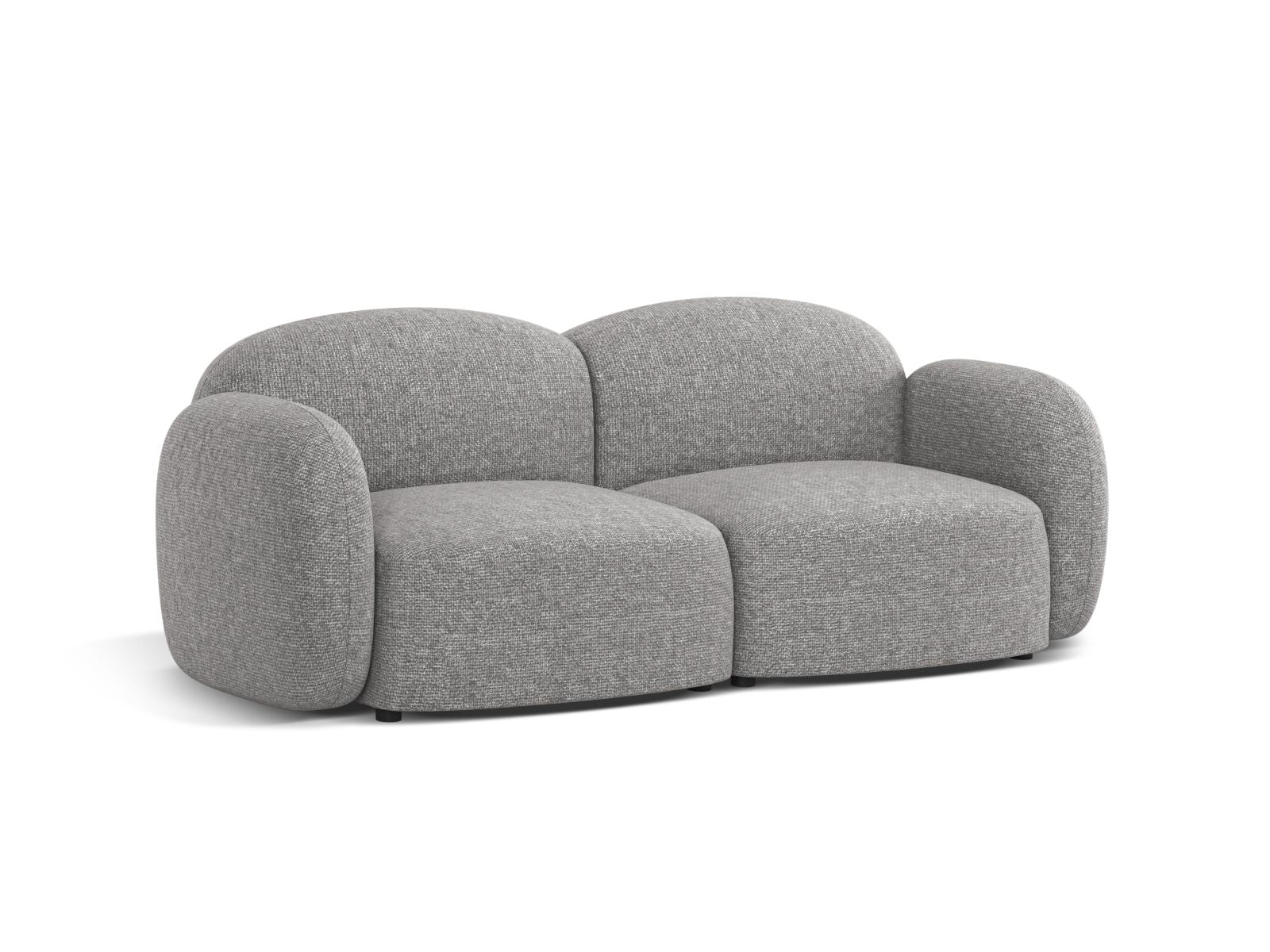 Elegantes 2-Sitzer Sofa Blair in sanftem Grau, ideal für stilvolle Wohnräume. Hochwertige Verarbeitung von Micadoni.