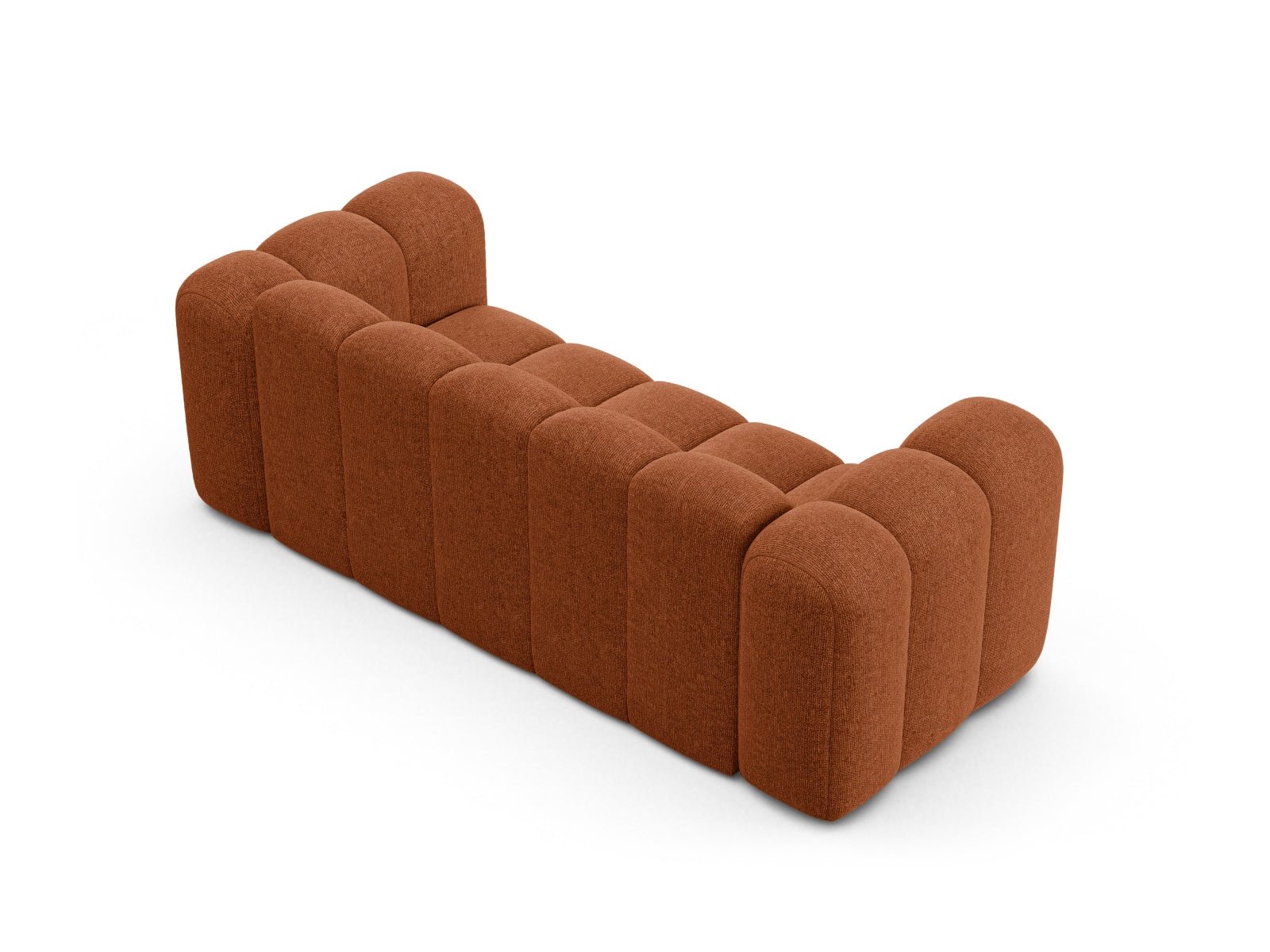 Modernes 2-Sitzer Sofa Lupine in Brick-Eden, perfekt für gemütliche Wohnzimmer, bietet Komfort und stilvolles Design von Micadoni.