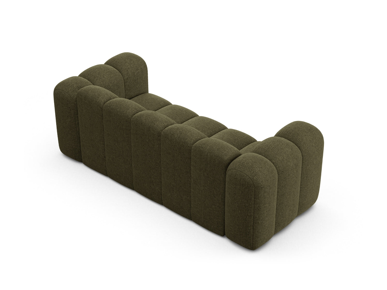 Modernes 2-Sitzer Sofa Lupine in der Farbe Green-Eden, perfekt für stilvolle Wohnräume und gemütliche Abende.