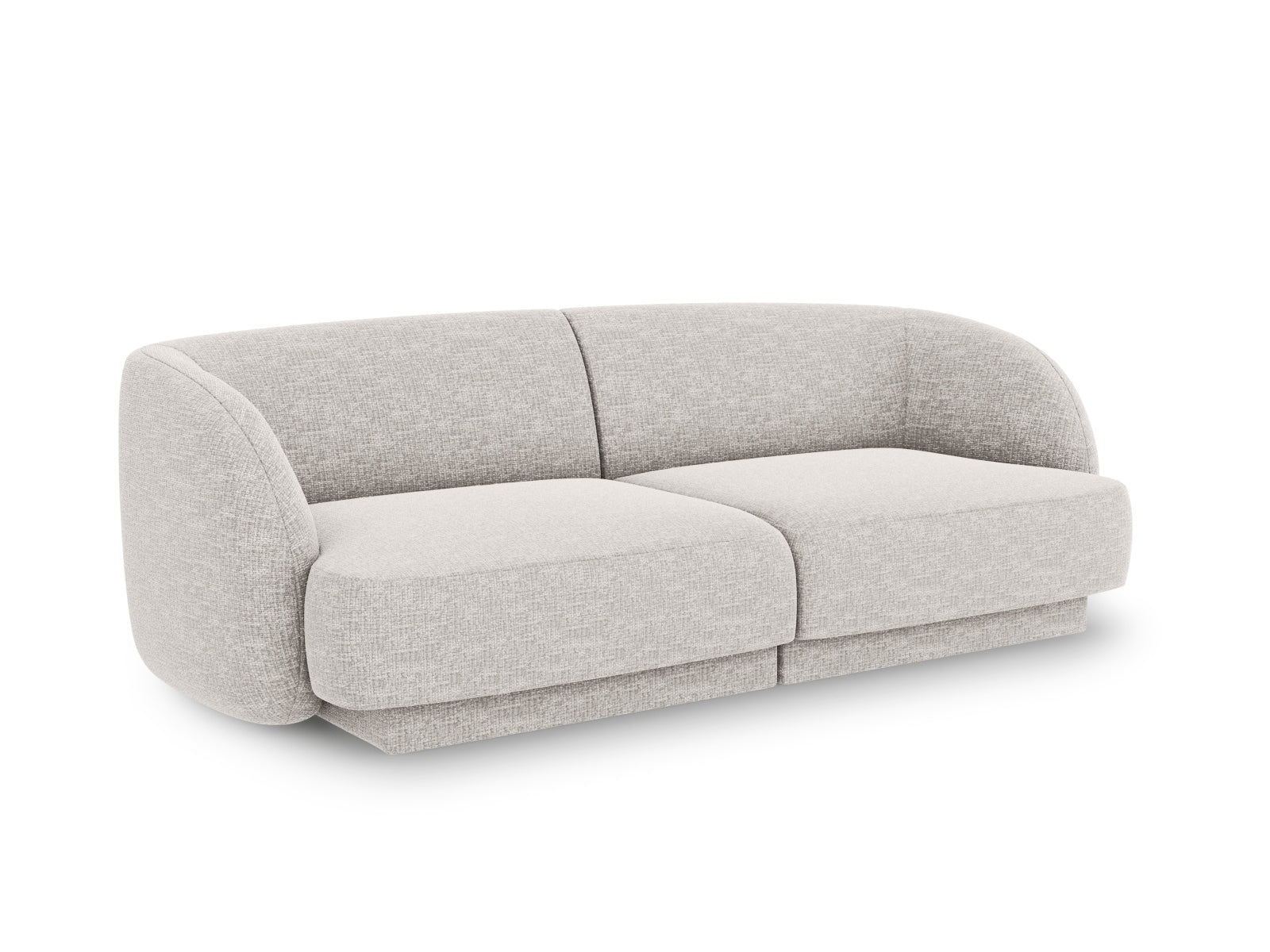 Elegantes Miley 2-Sitzer Sofa in Silver-Eden, stilvoll und modern, ideal für jedes Wohnzimmer, von Micadoni.
