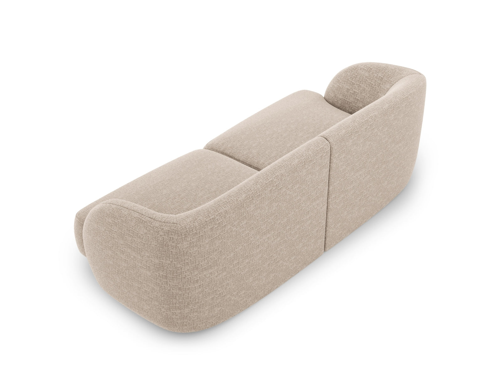 Elegantes 2-Sitzer Sofa Miley von Micadoni in Beige, perfekt für stilvolle Wohnräume und vielseitige Einrichtungsmöglichkeiten.