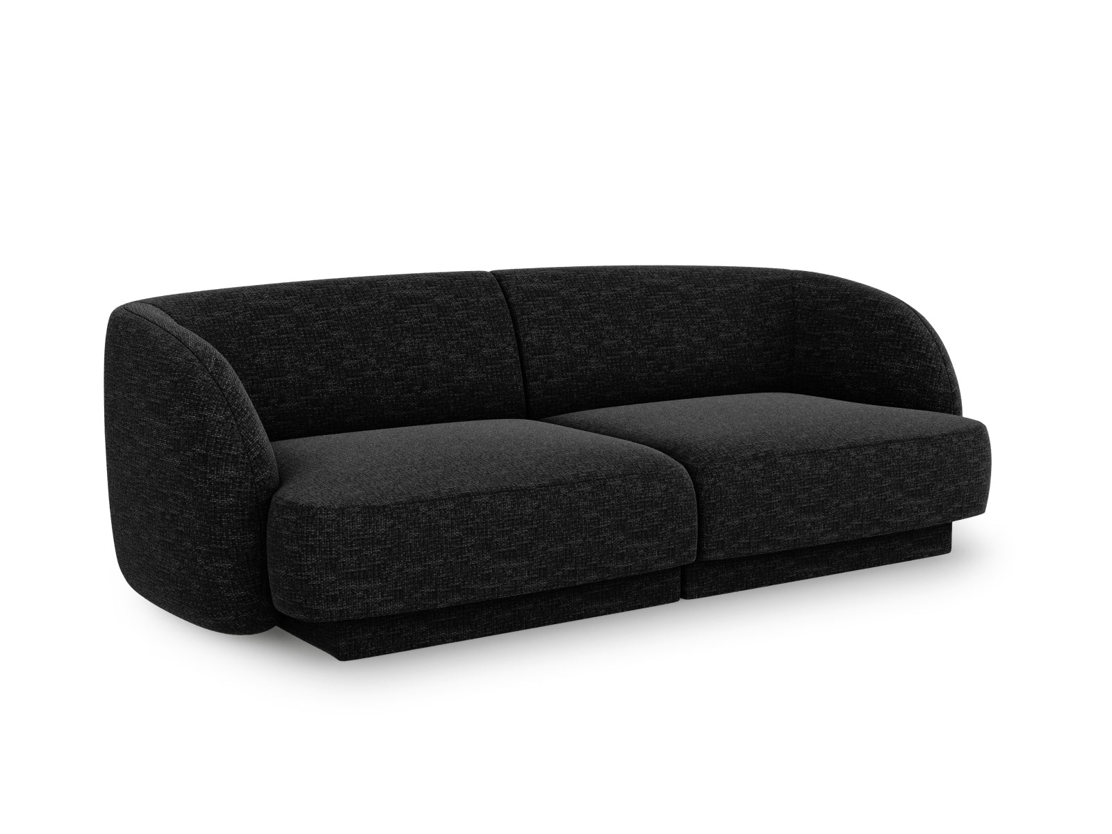 Elegantes Miley 2-Sitzer Sofa in Anthrazit von Micadoni, ideal für stilvolle Wohnräume und gemütliche Abende.