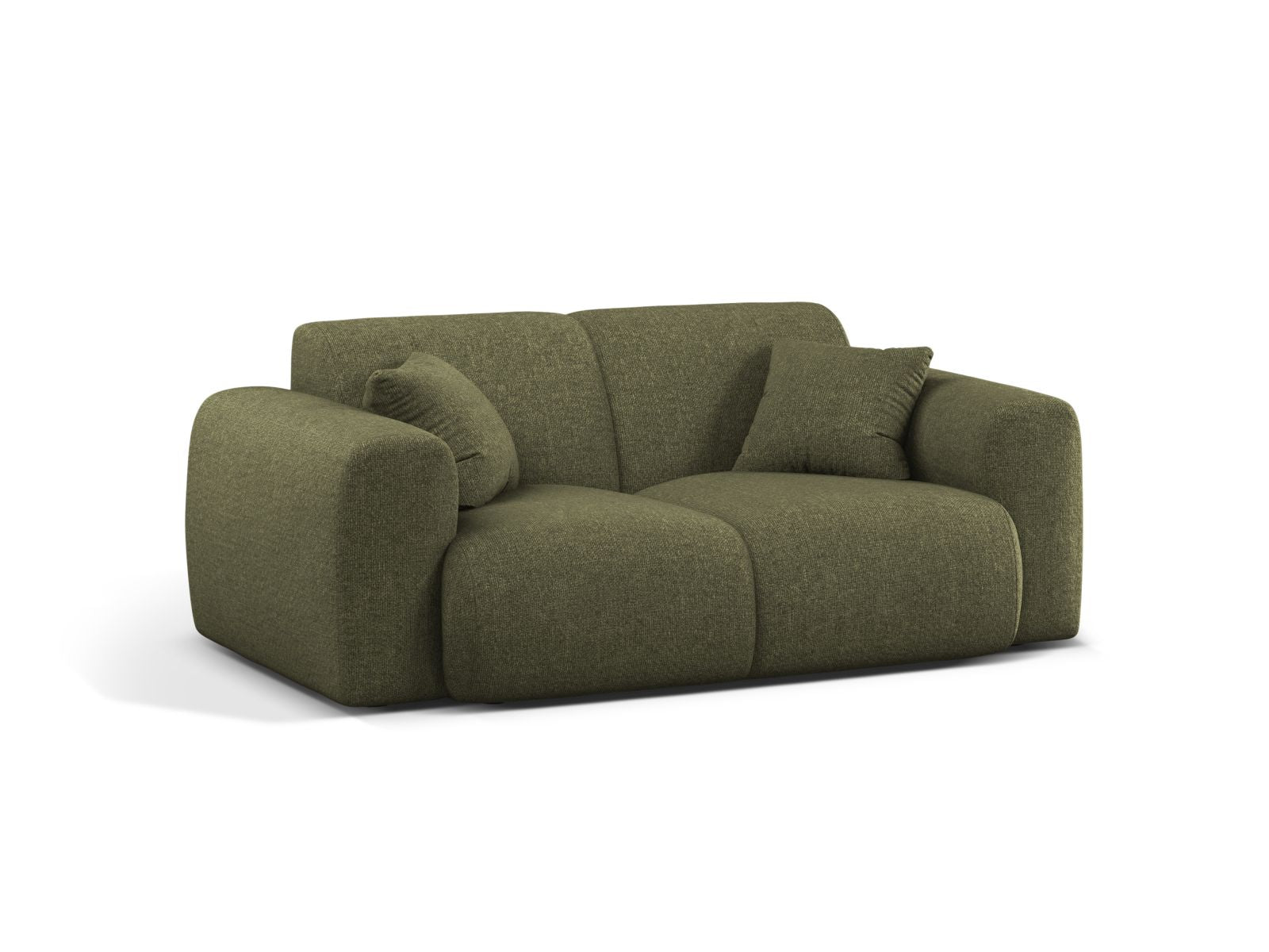 Elegantes 2-Sitzer Sofa Molino in einem stilvollen Grün, ideal für moderne Wohnräume, von Micadoni, erhältlich bei KAQTU Design AG.